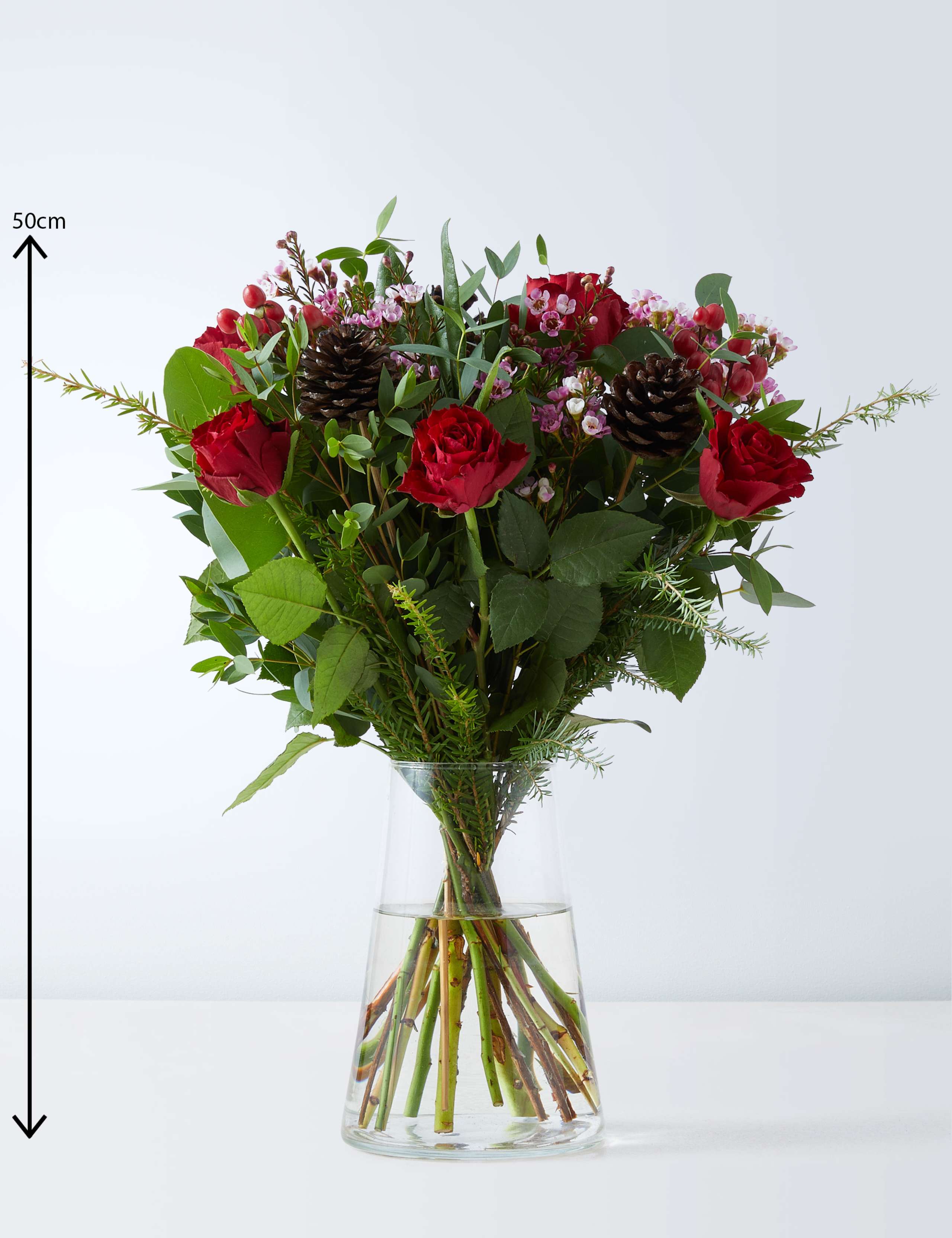 Our Christmas Red Roses Bouquet 3 of 4