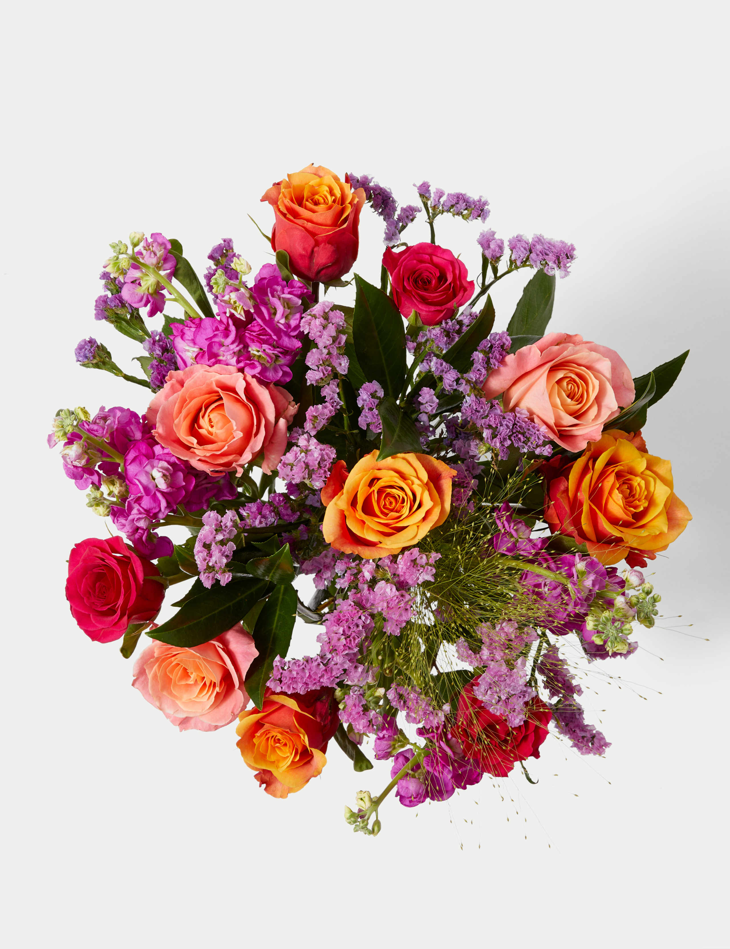 Rose, Statice & Spray Stock Bright Bouquet 2 of 5
