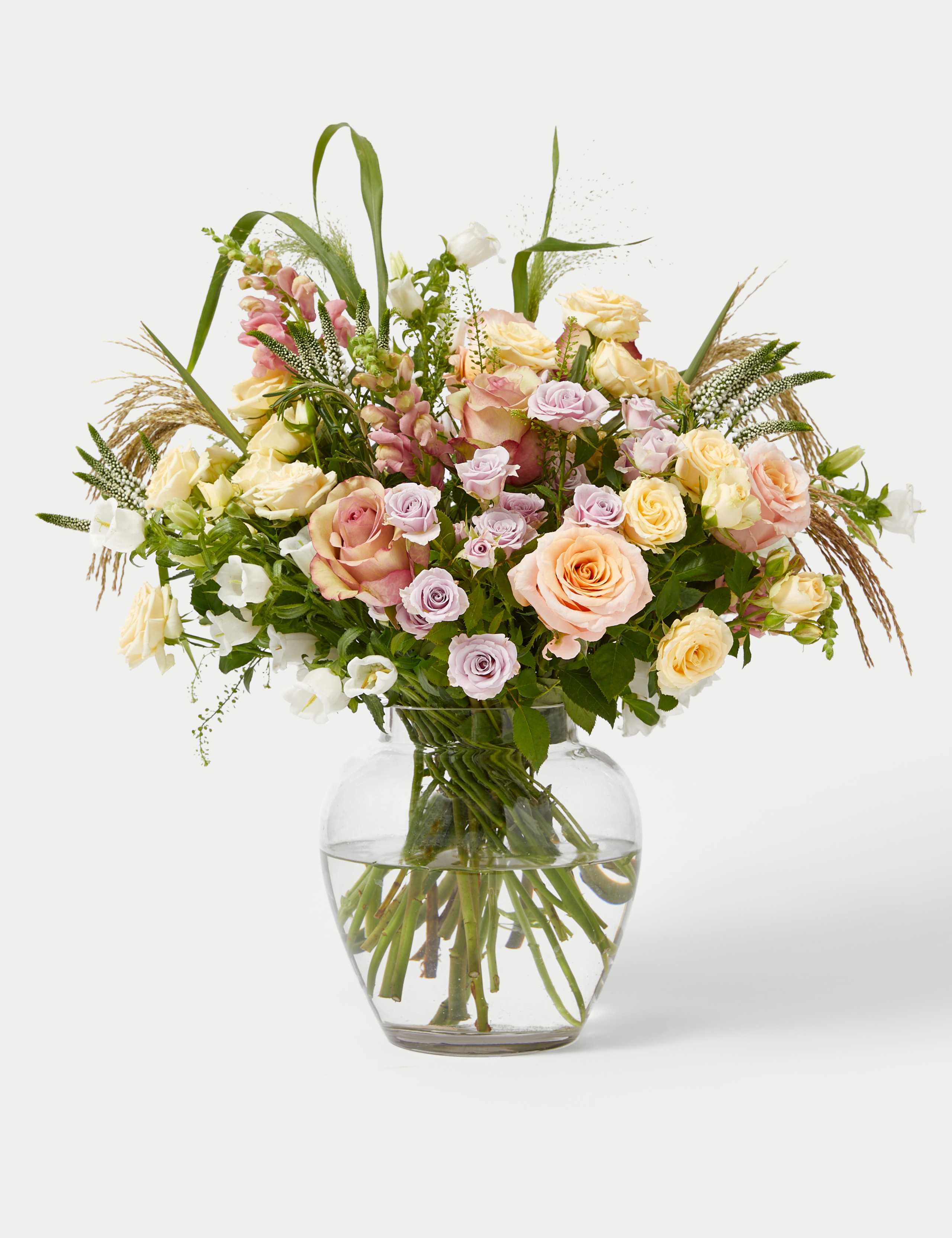 Rose, Spray Rose & Campanula Bouquet 3 of 6