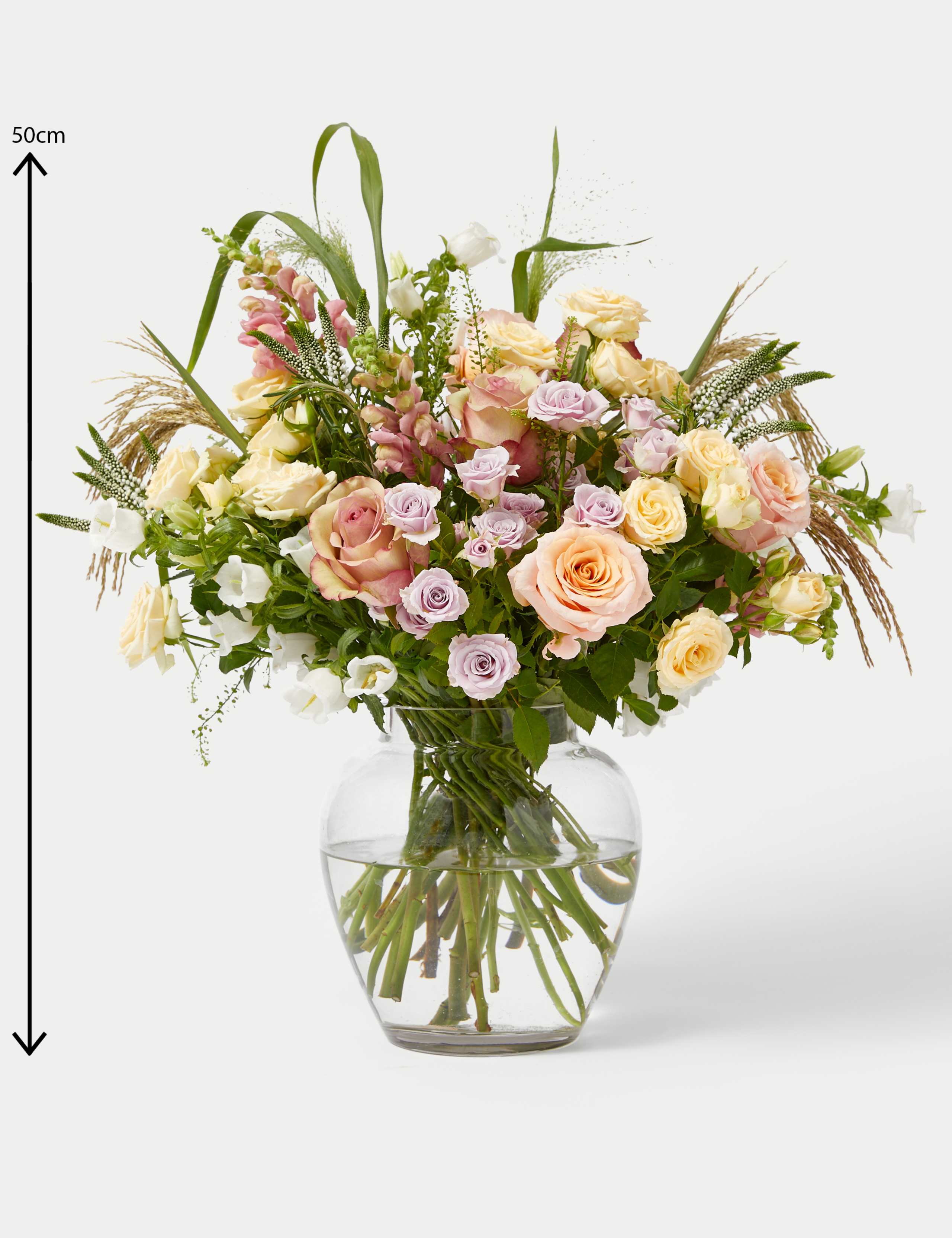 Rose, Spray Rose & Campanula Bouquet 6 of 6