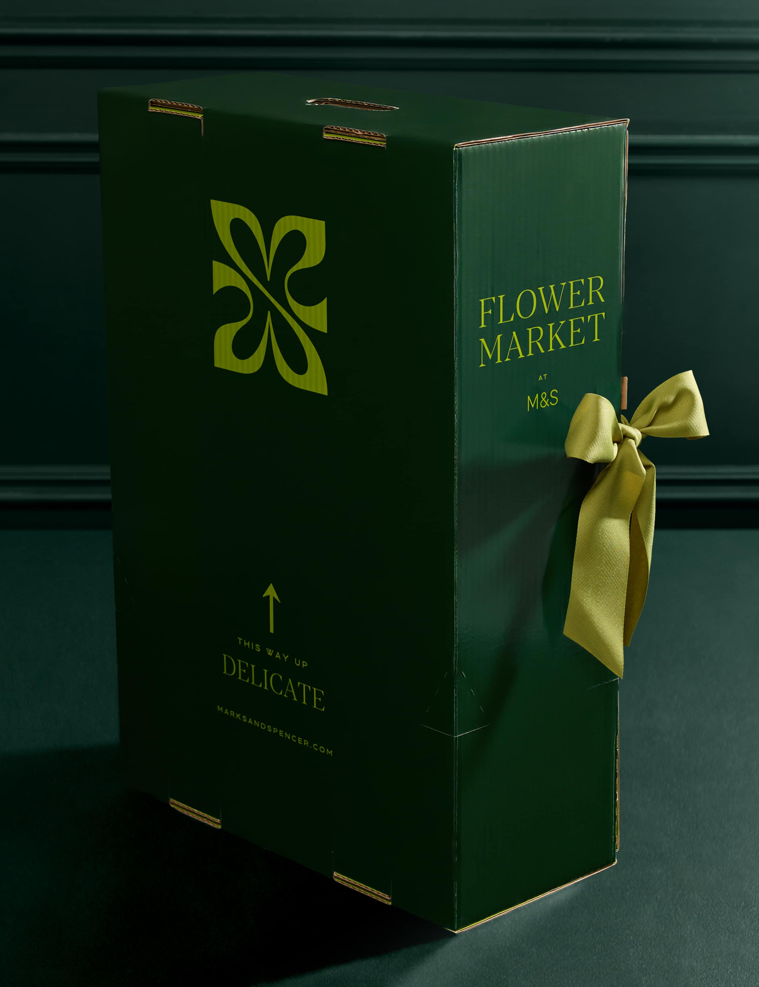 White Unstaked Orchid in Ceramic Pot with Vintage Champagne & Truffles 5 of 6