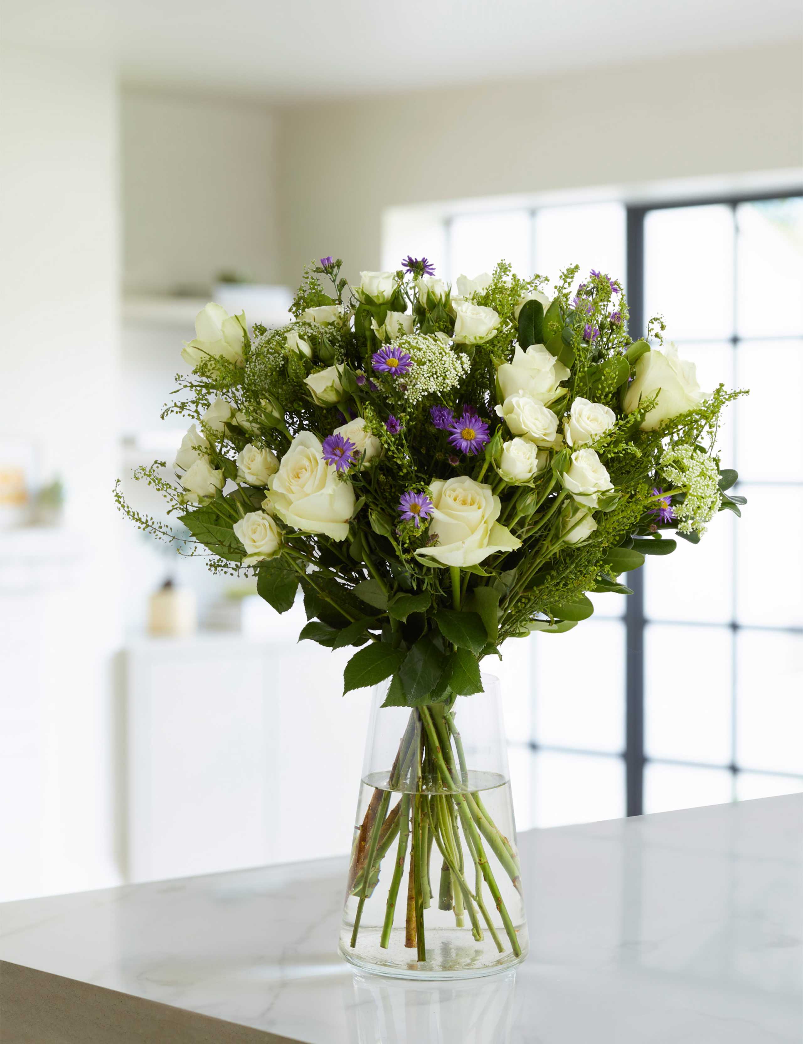 Classic Shades of White Flowers Bouquet 1 of 4
