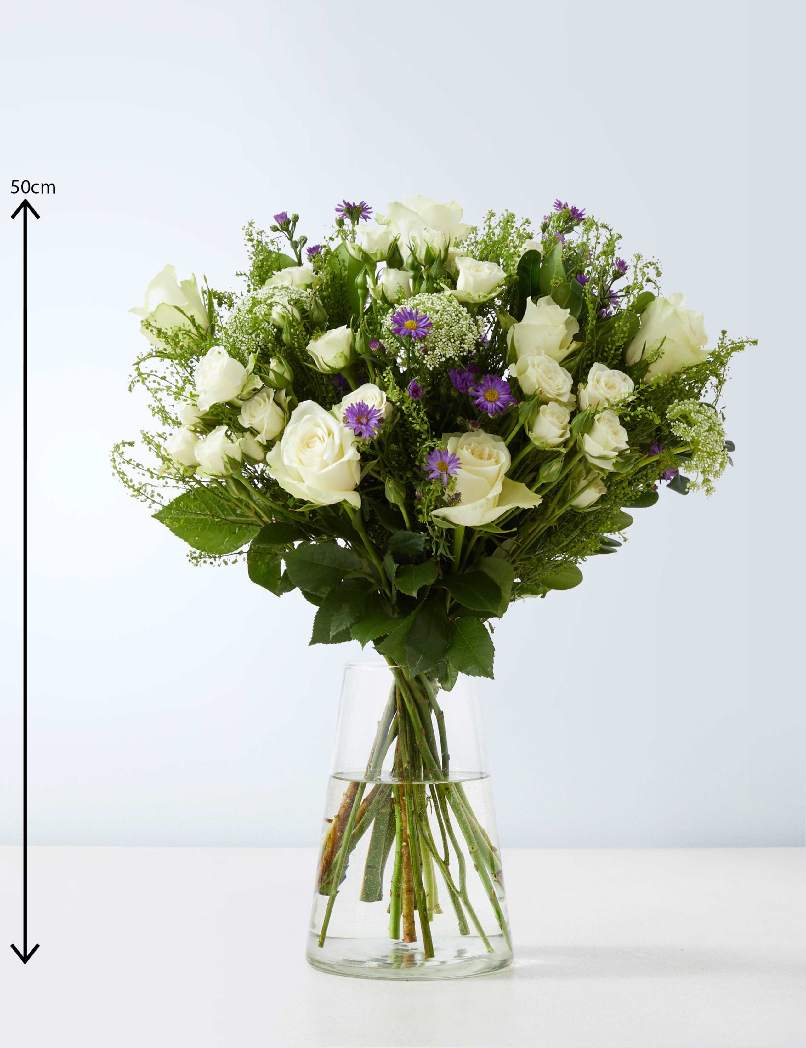 Classic Shades of White Flowers Bouquet 3 of 4