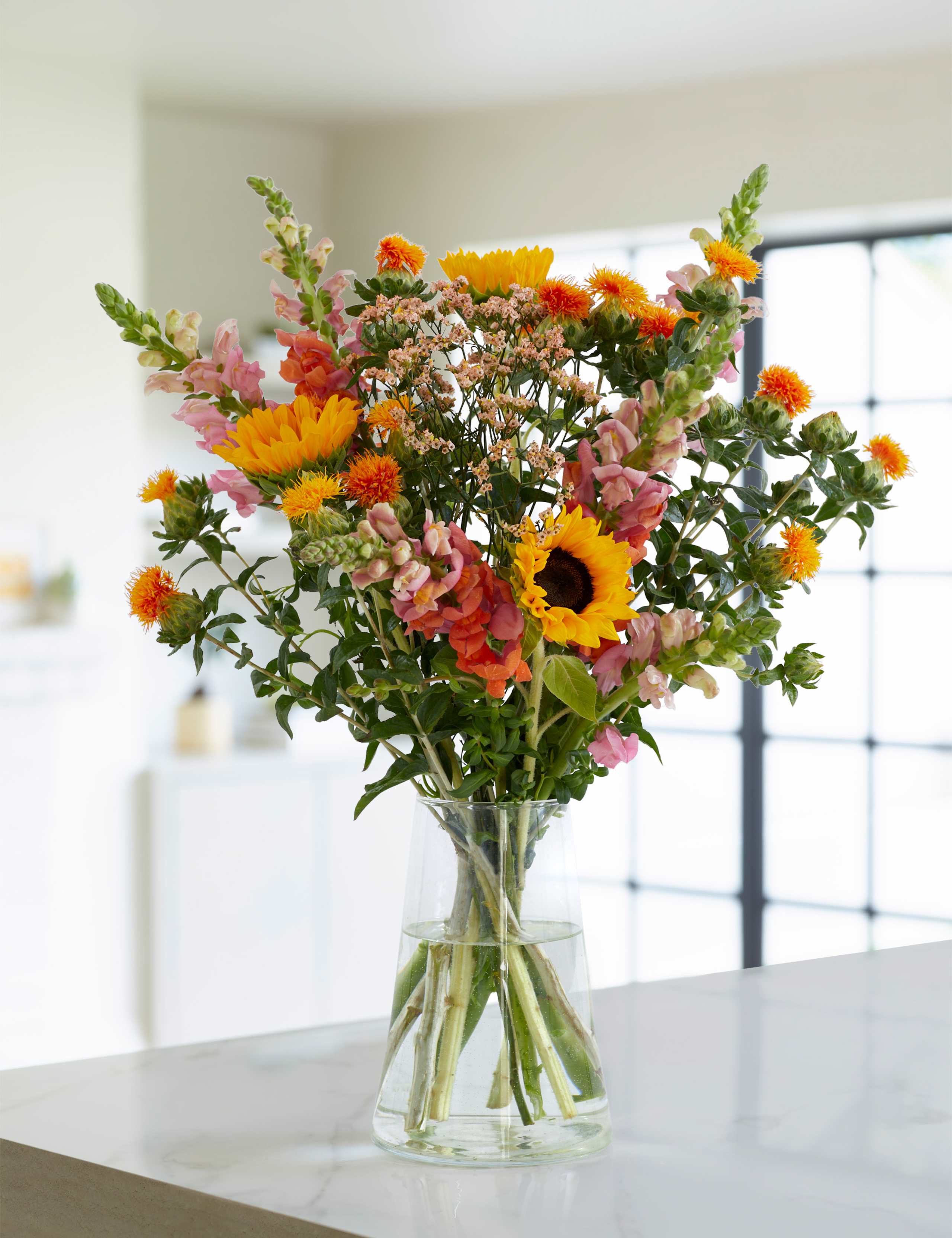 Seasonal Sunflower & Antirrhinum Bouquet 1 of 4