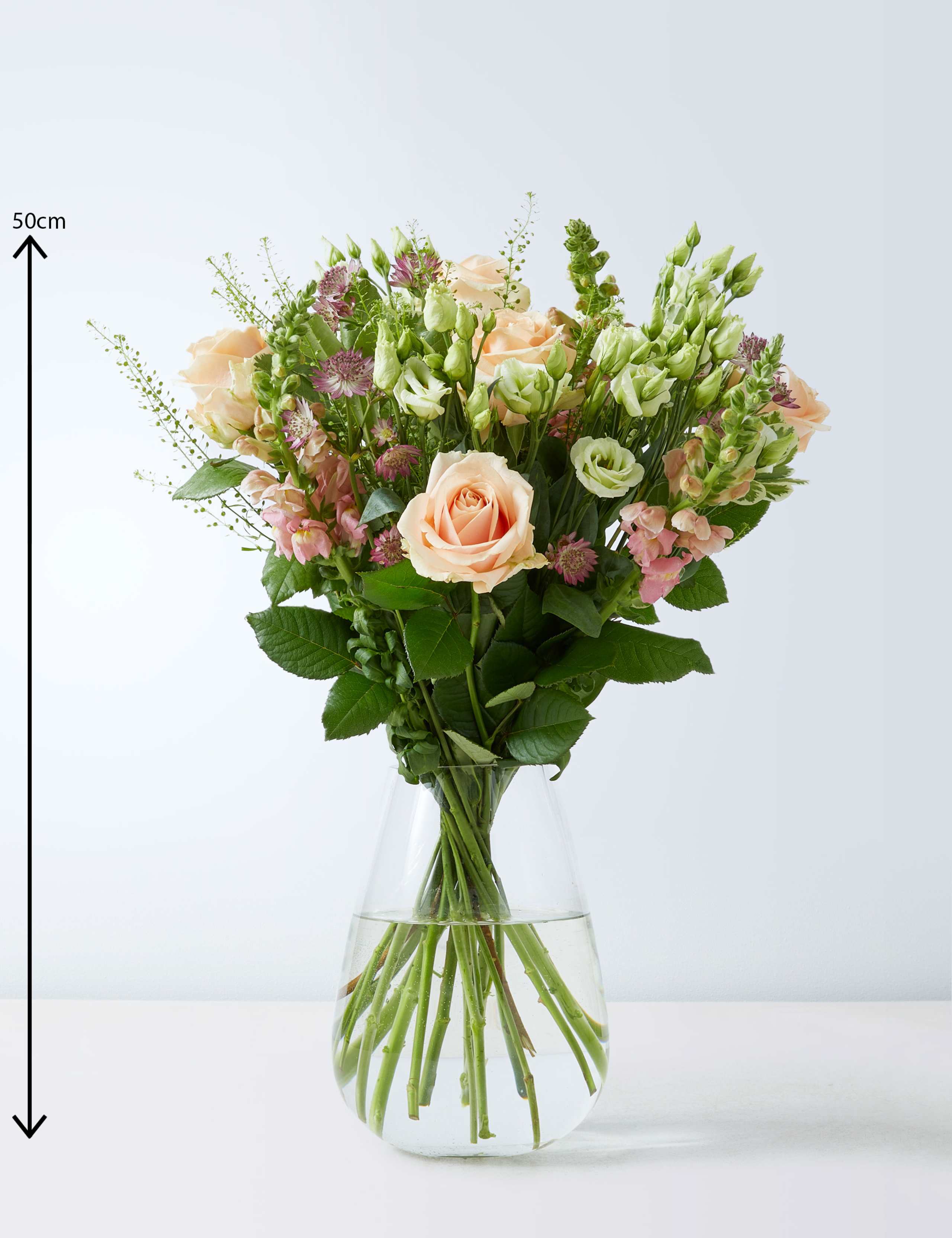 Shades of Peach Flowers Bouquet 3 of 4
