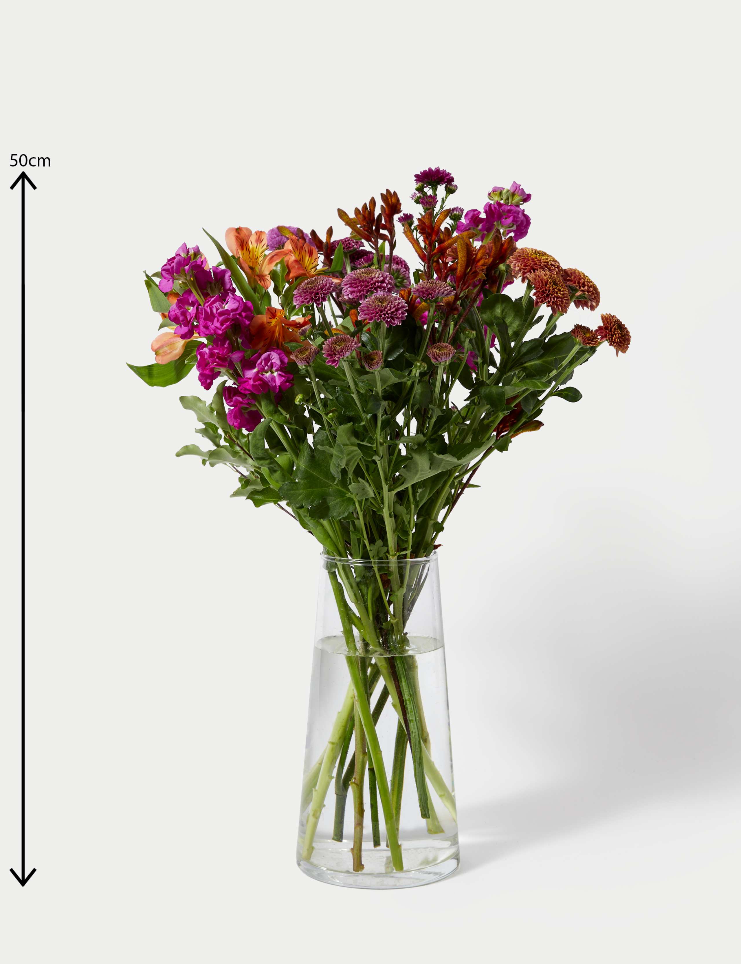 Alstroemeria, Stocks & Santini Chrysanthemum Bright Bouquet 5 of 5
