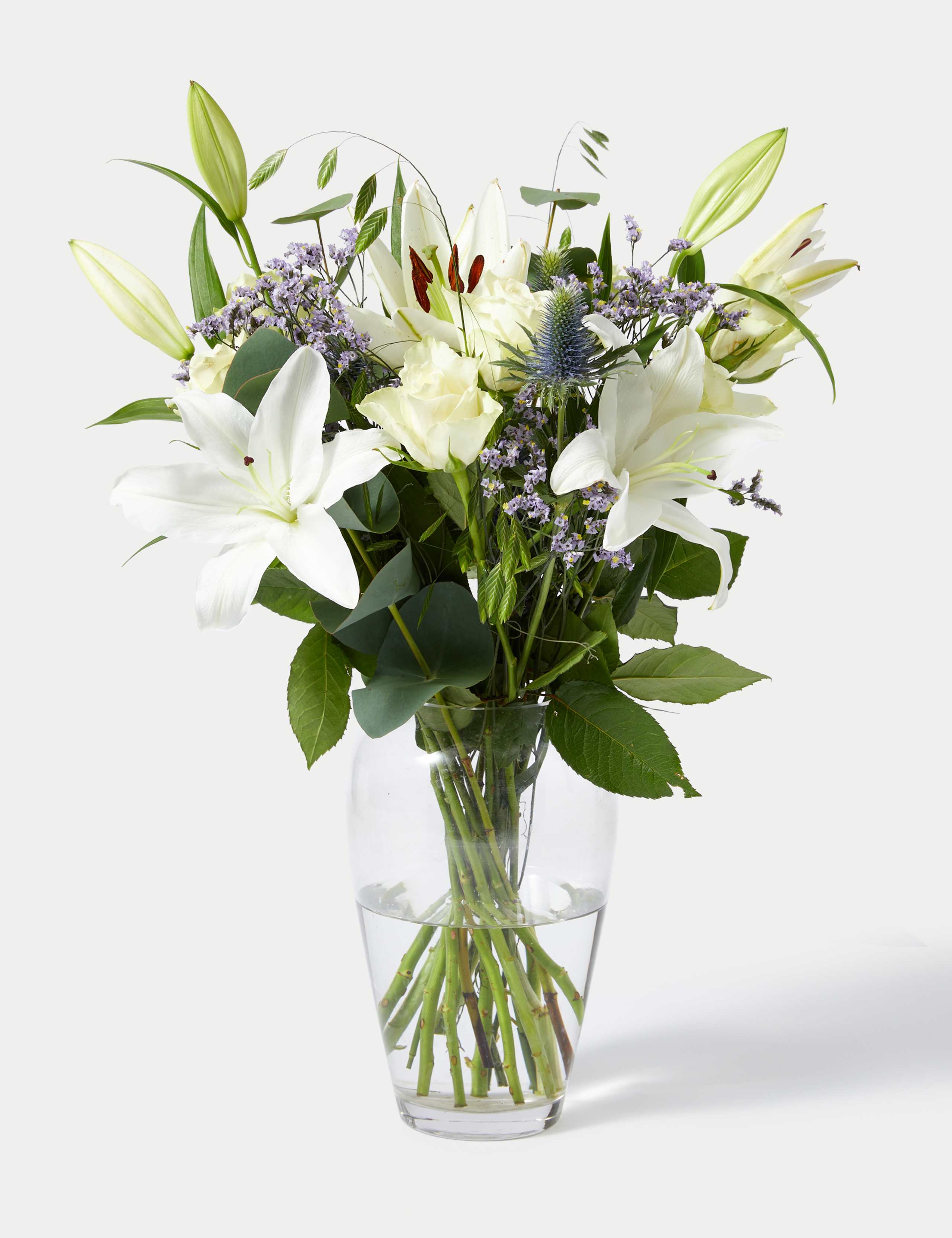 Rose & Lily White Bouquet 3 of 5