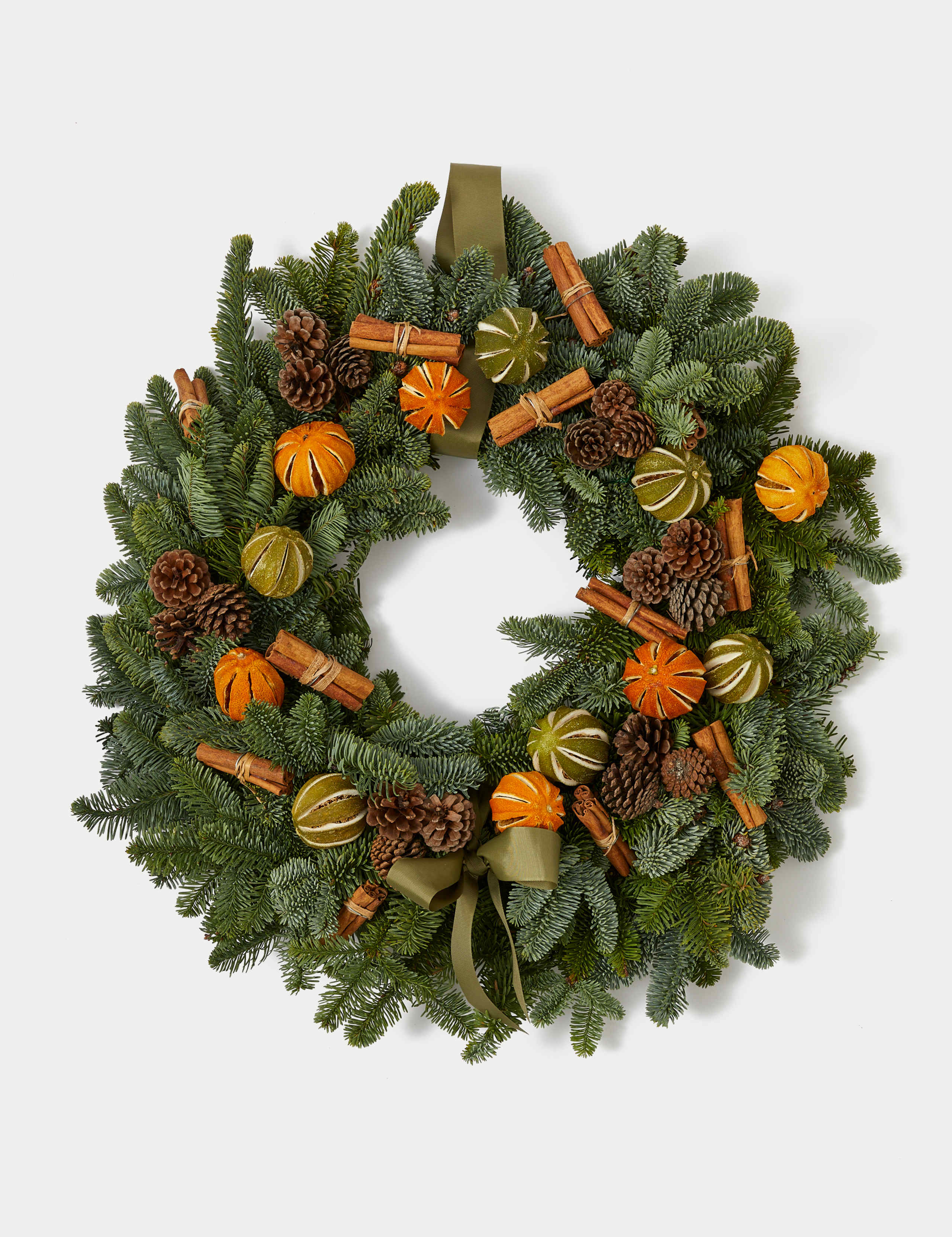 Large Festive Natural Wreath 2 of 3
