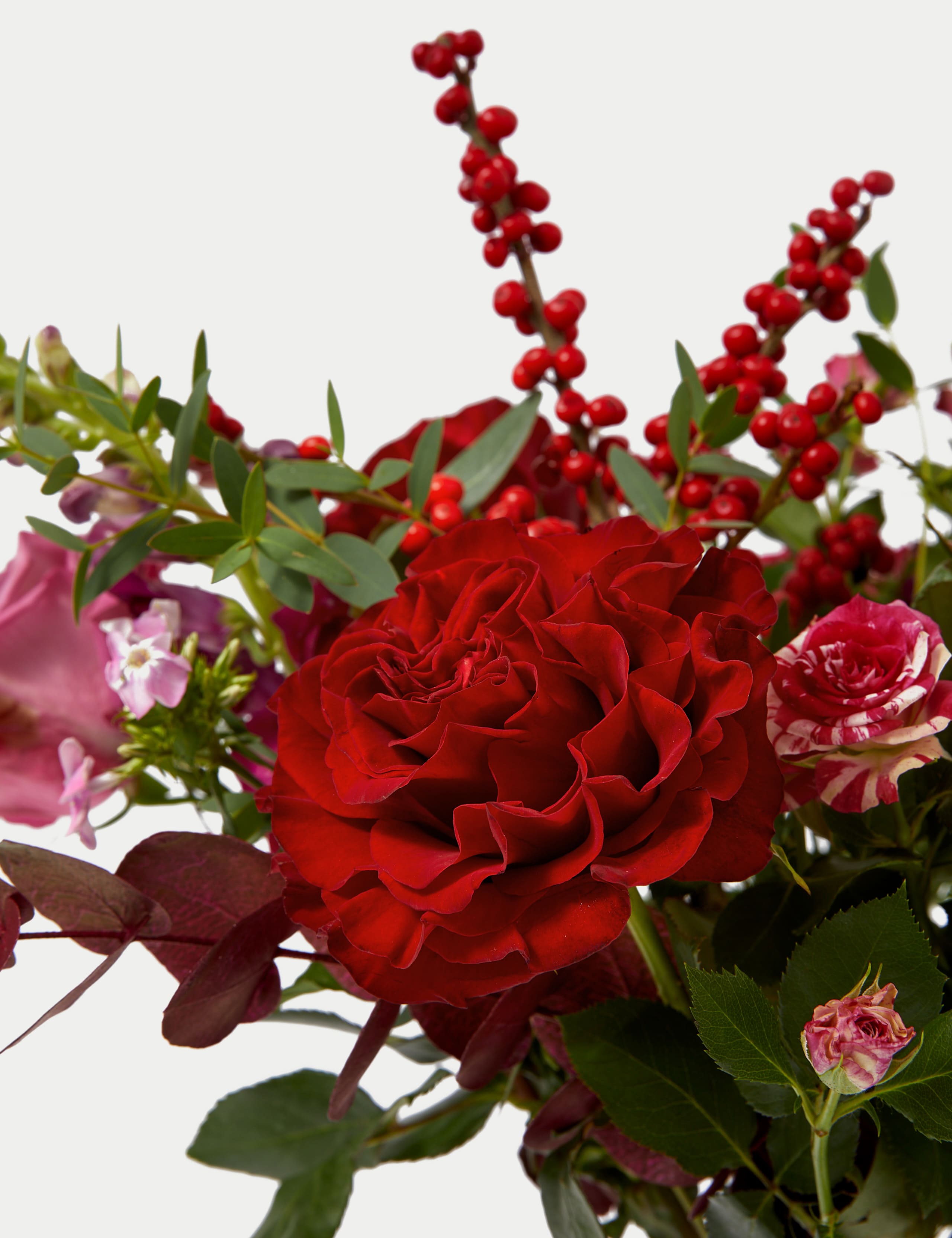 Luxury Red Rose & Antirrhinum Christmas Bouquet 4 of 6