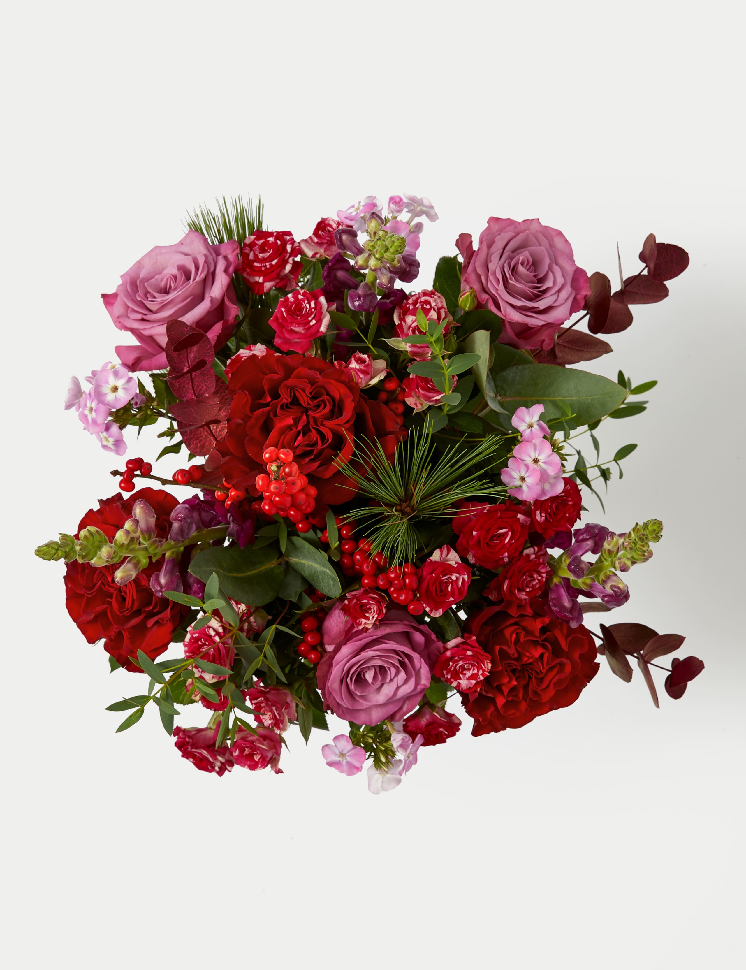 Luxury Red Rose & Antirrhinum Christmas Bouquet 2 of 6