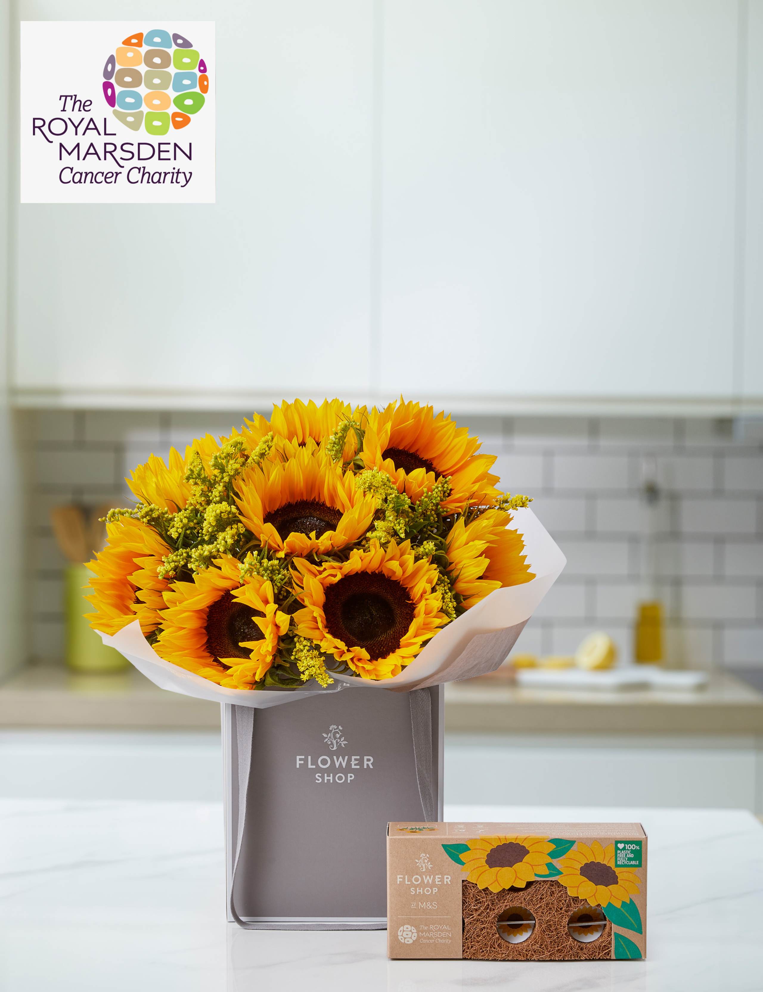 Sunflower Gift Bag with Grow Your Own Sunflowers Brick 1 of 6