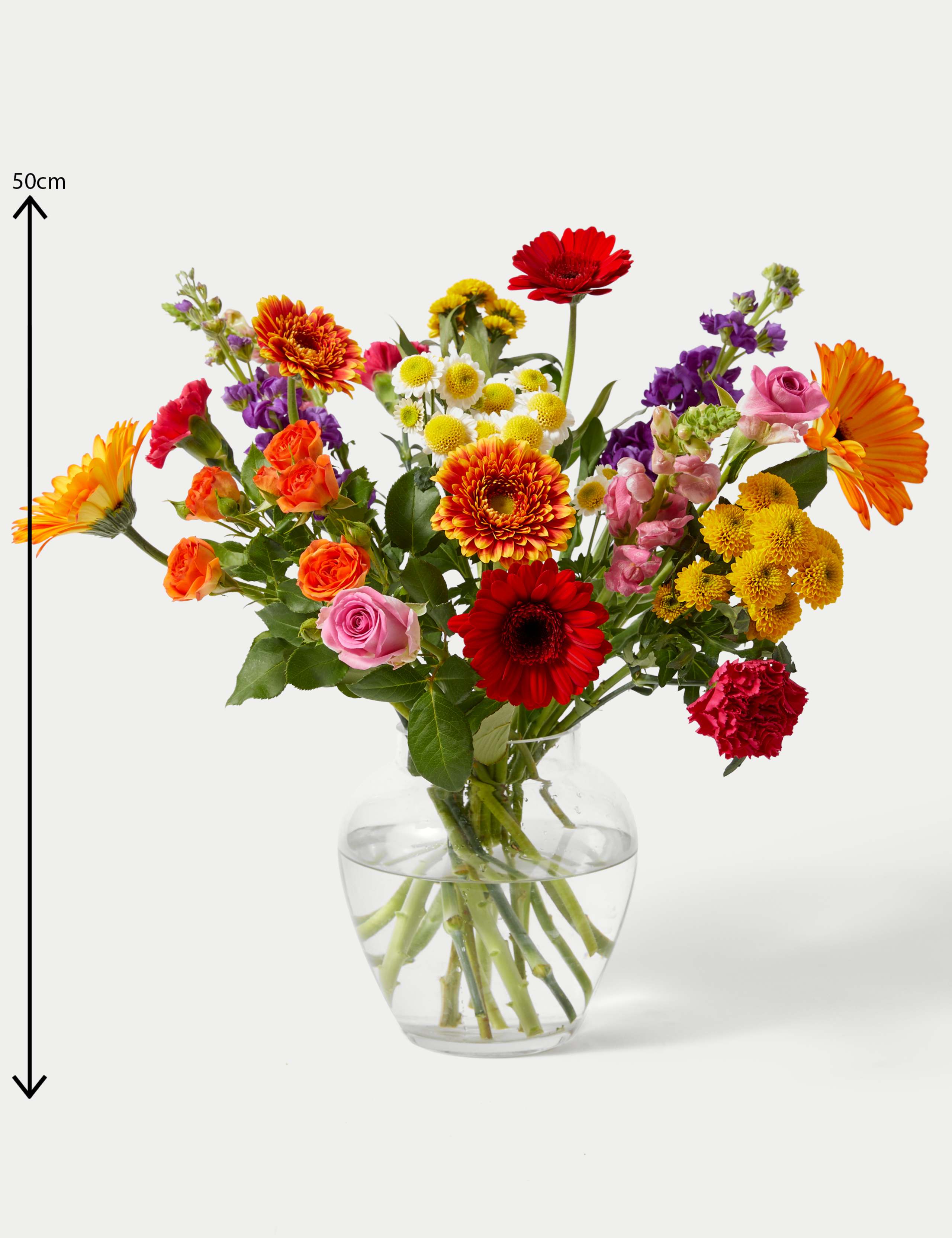 Gerbera, Carnation & Rose Bright Bouquet 5 of 5