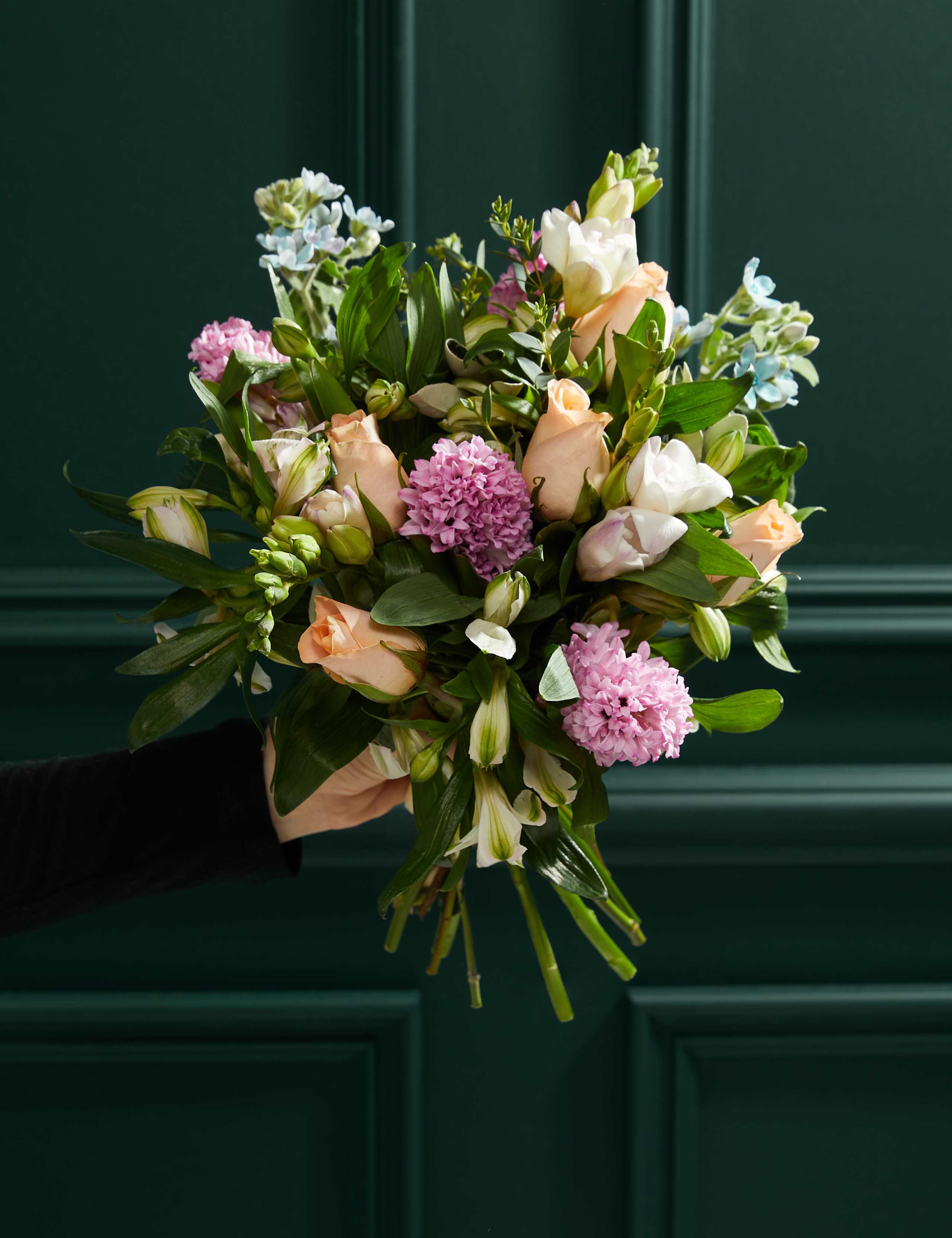 Sweetly Scented Freesia, Tweedia & Hyacinth Bouquet 1 of 7