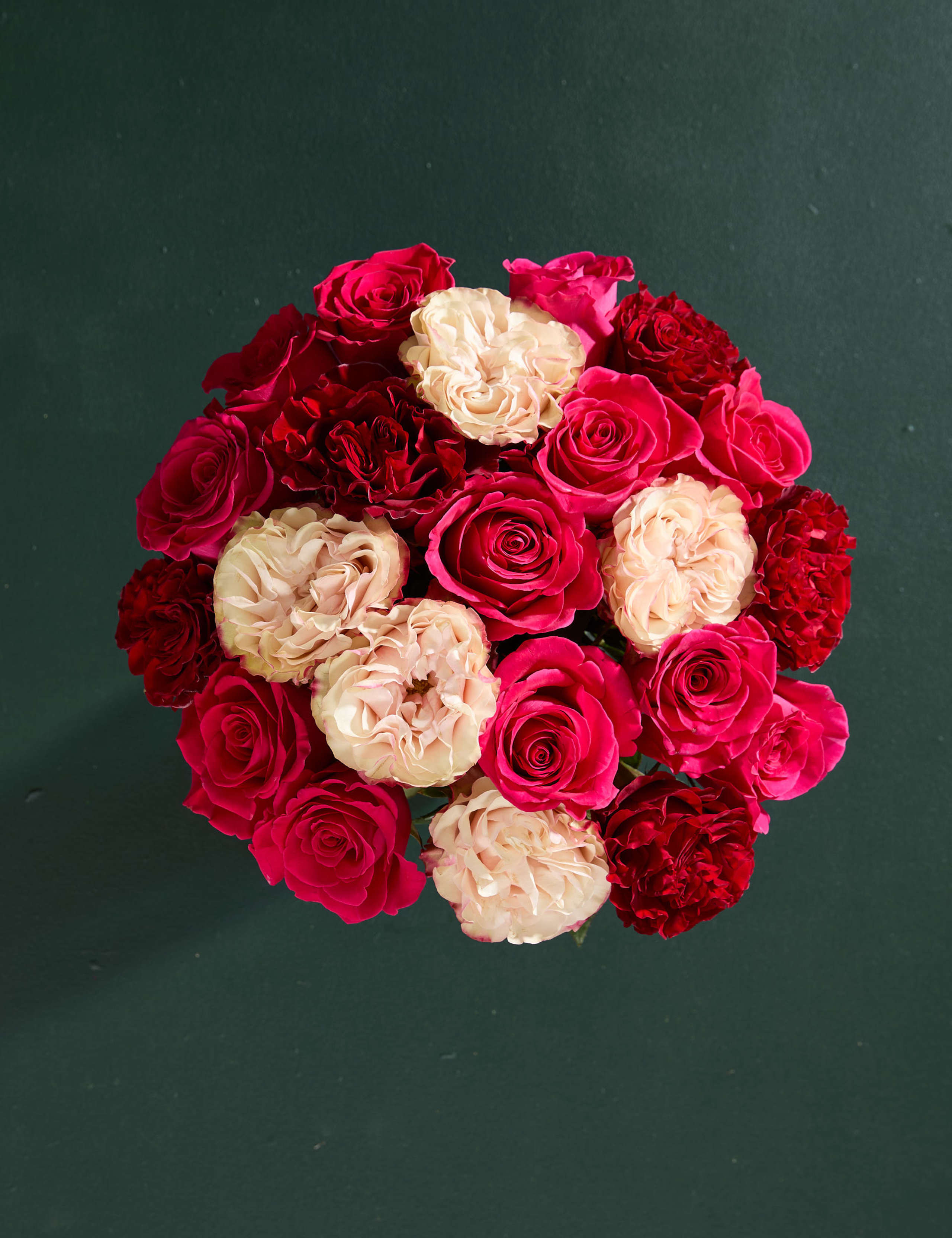 Valentine's Cerise, Red and Pink Mixed Rose Bouquet 2 of 6