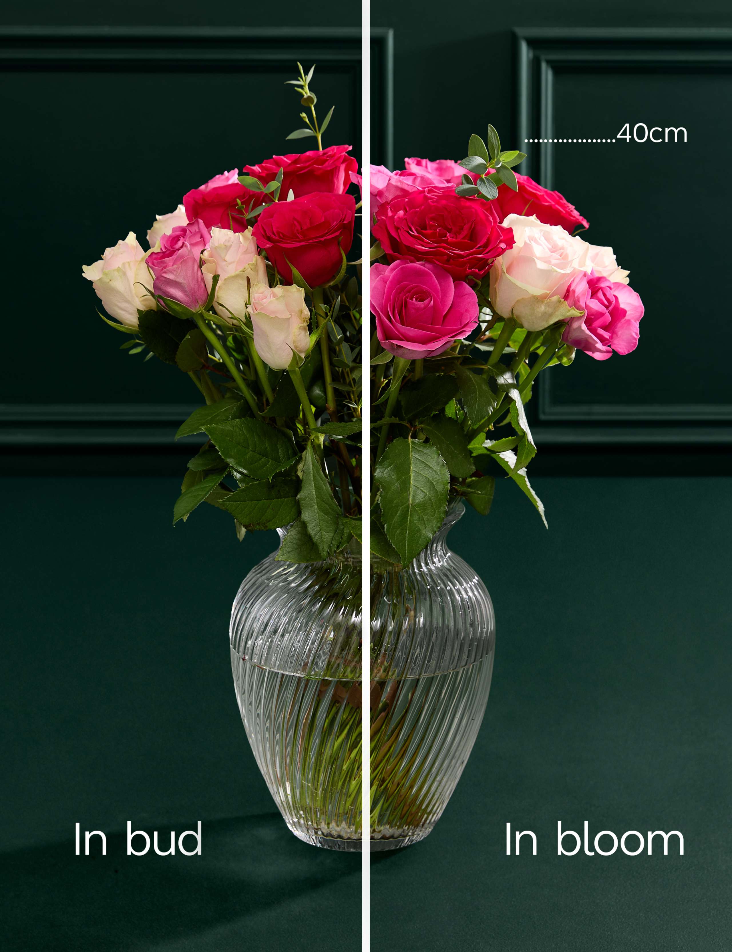 Valentine's Mixed Rose Bouquet with Vase 6 of 8