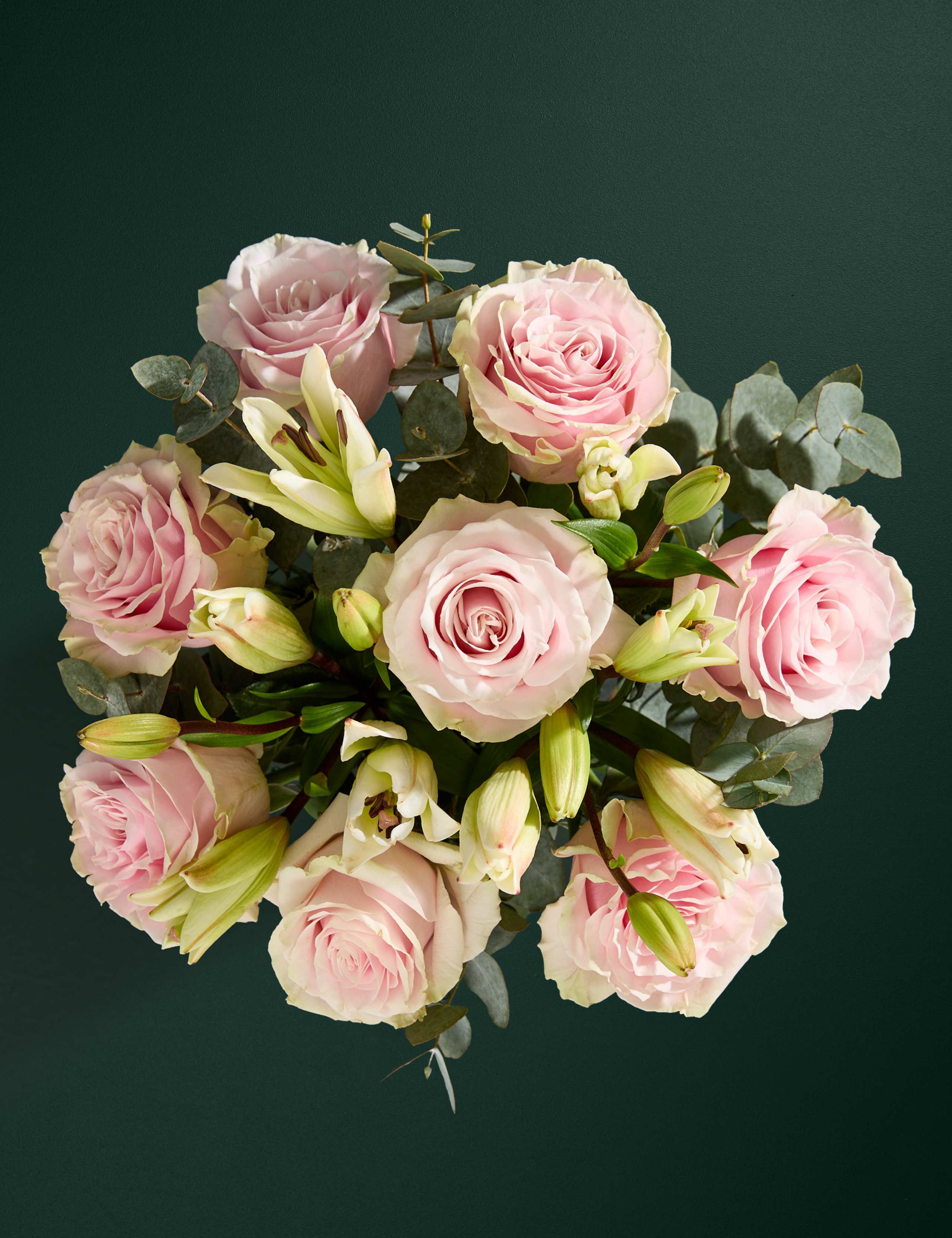 Mother's Day Pastel Pink Rose & Lily Bouquet 2 of 6