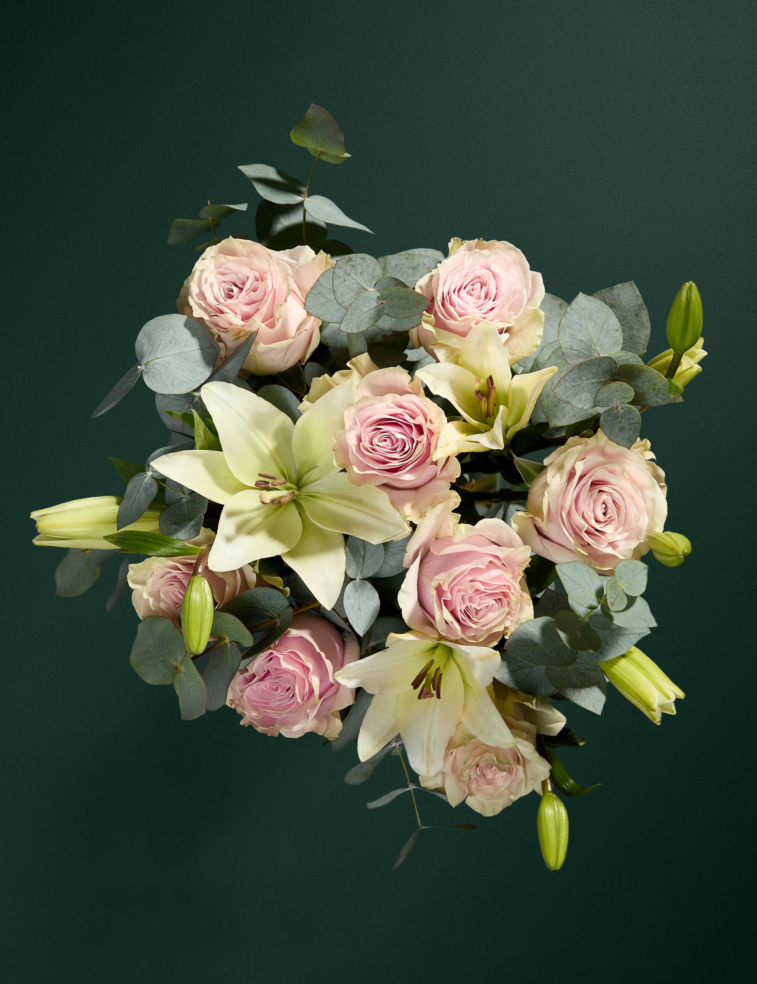 Radiant Pink Rose & Lily Bouquet 2 of 6