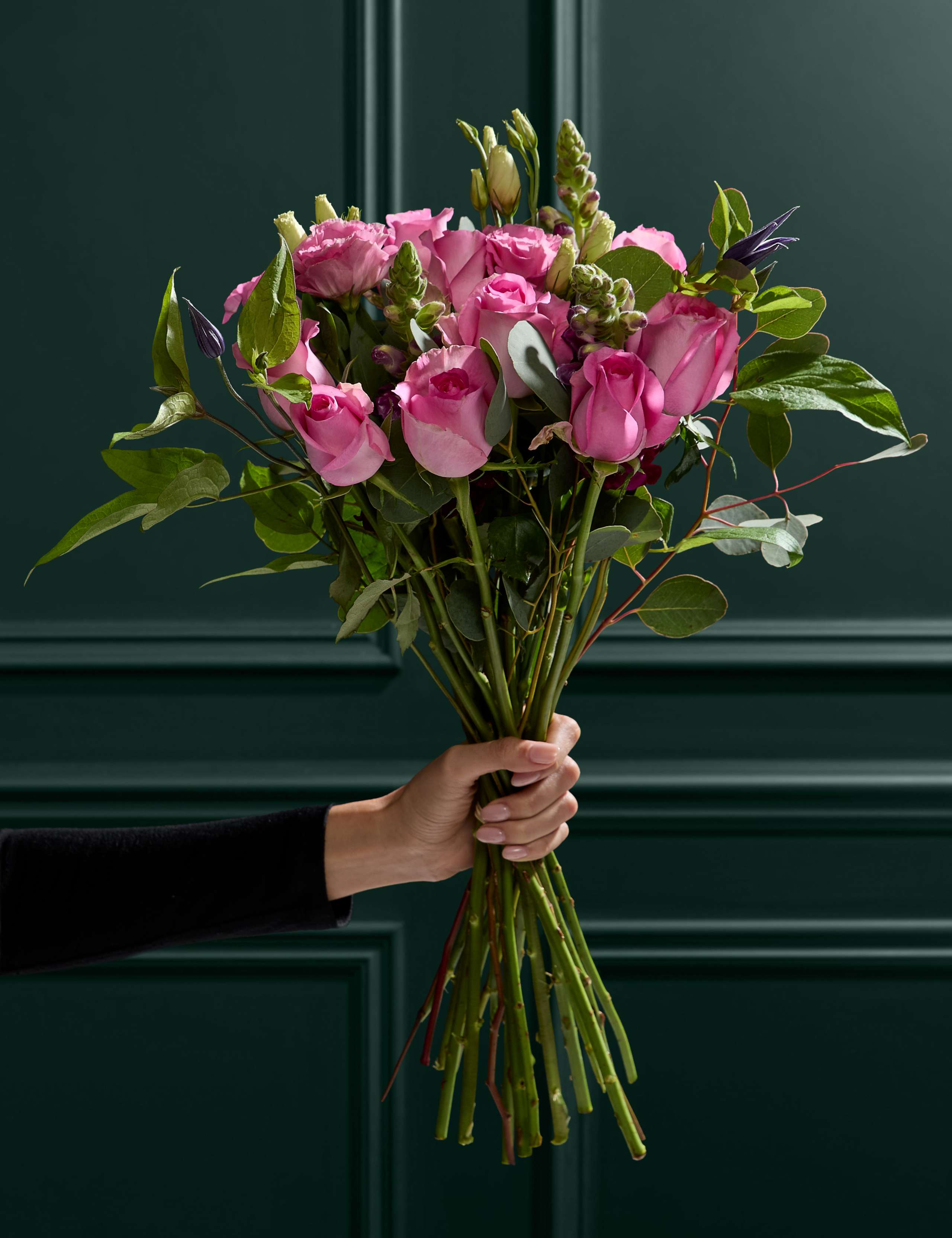 Rose, Antirrhinum and Lisianthus Bouquet 1 of 4