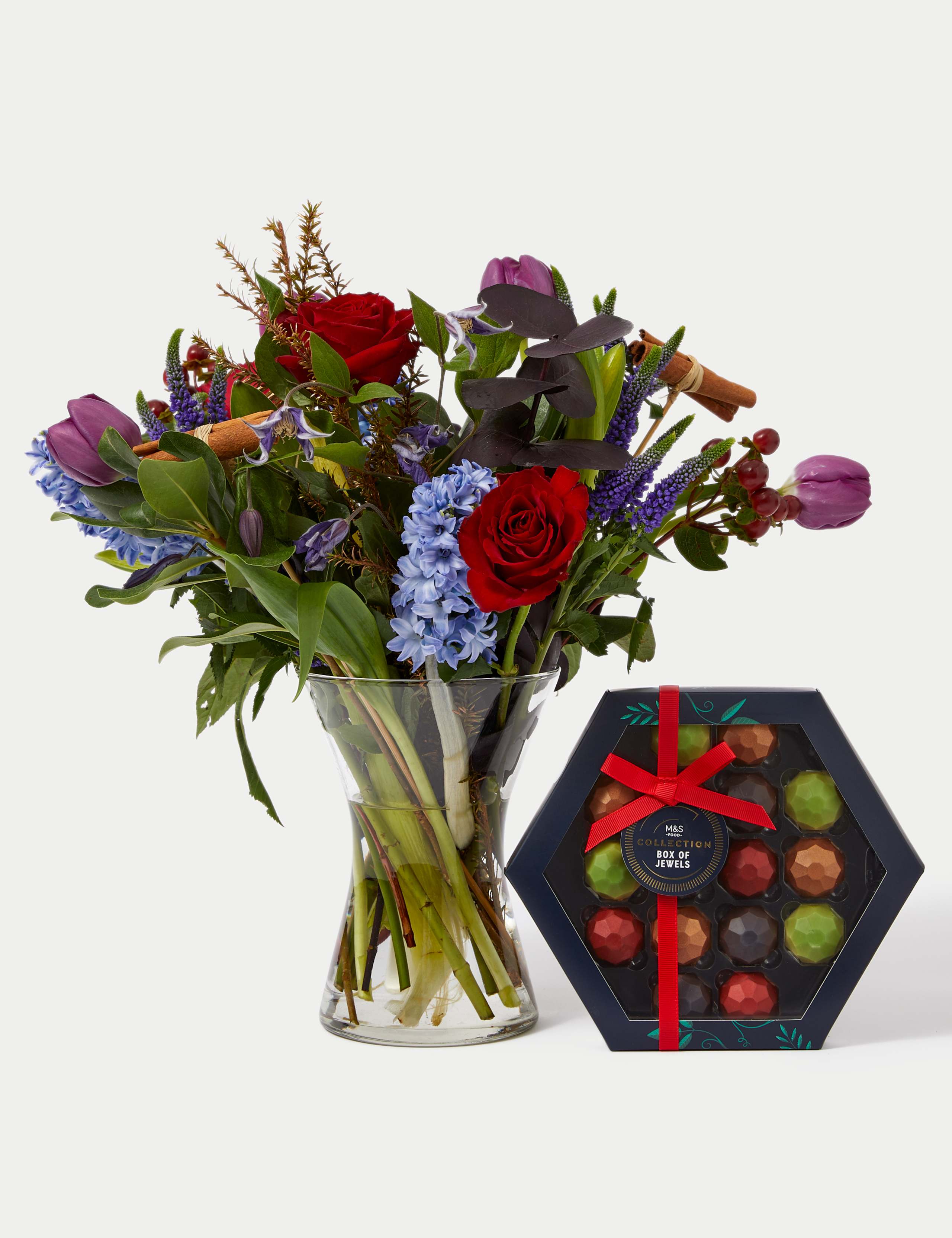 Red Rose & Tulip Bouquet with Chocolates 3 of 6