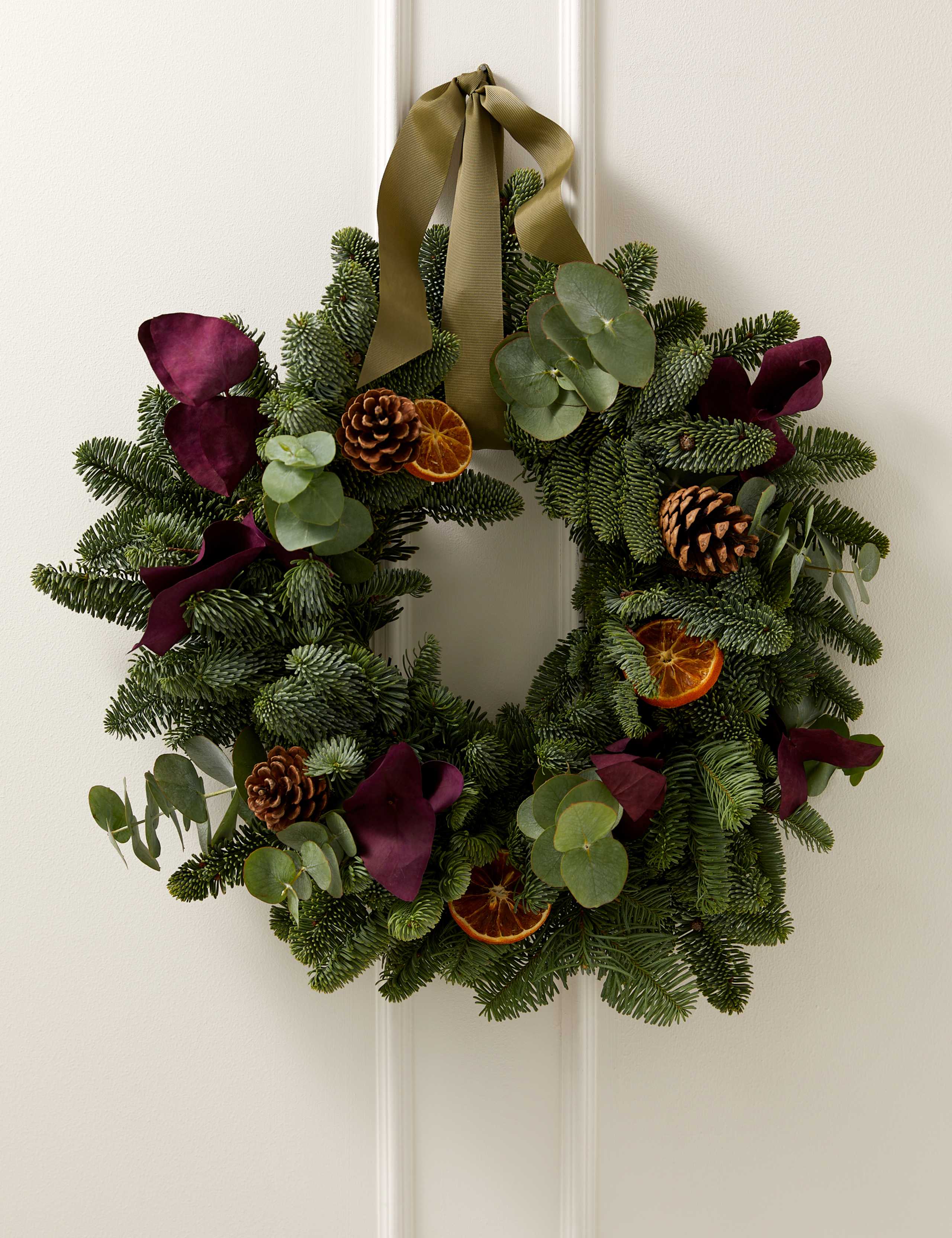 Create Your Own Festive Red Wreath 1 of 5