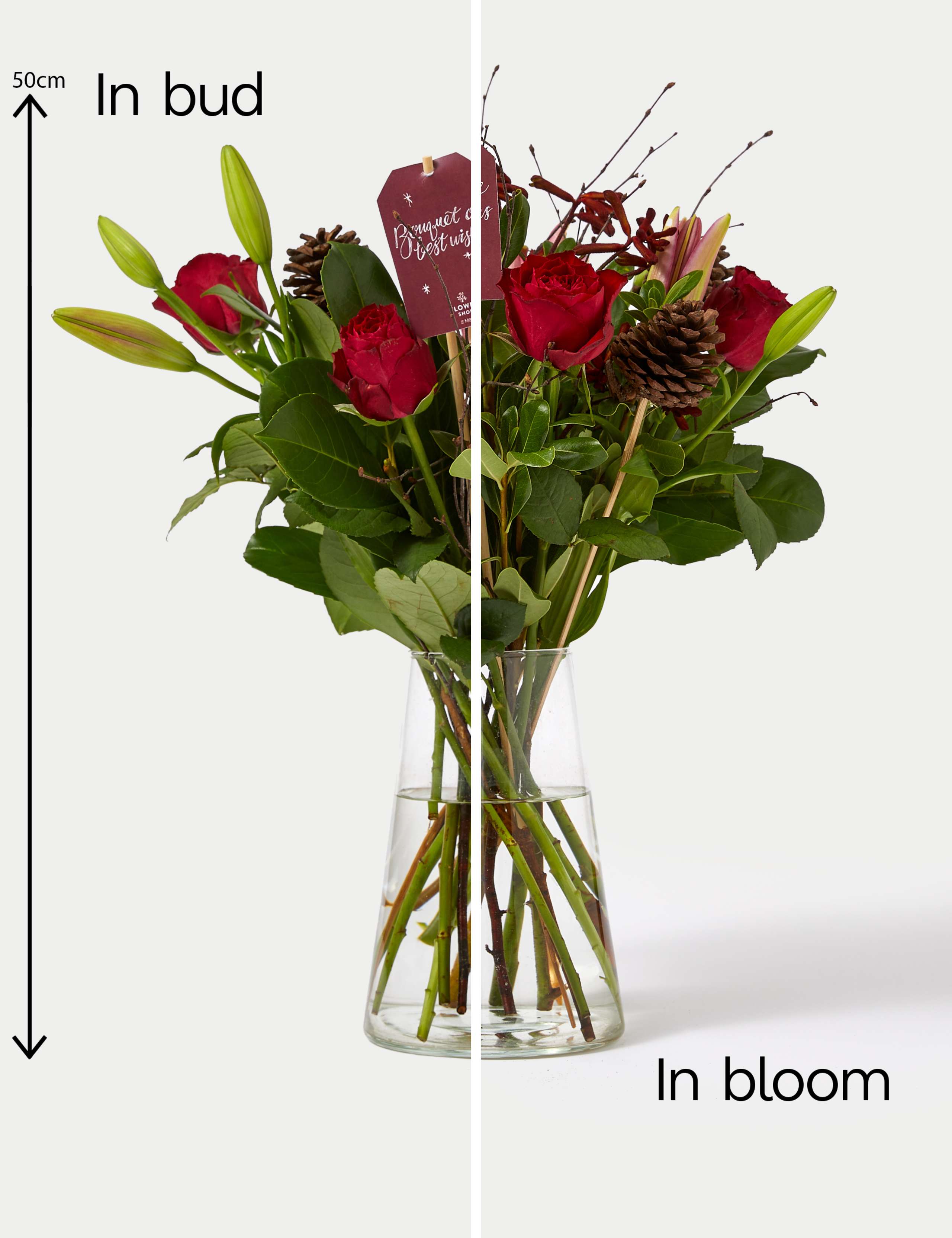 Festive Rose & Lily Bouquet 5 of 5