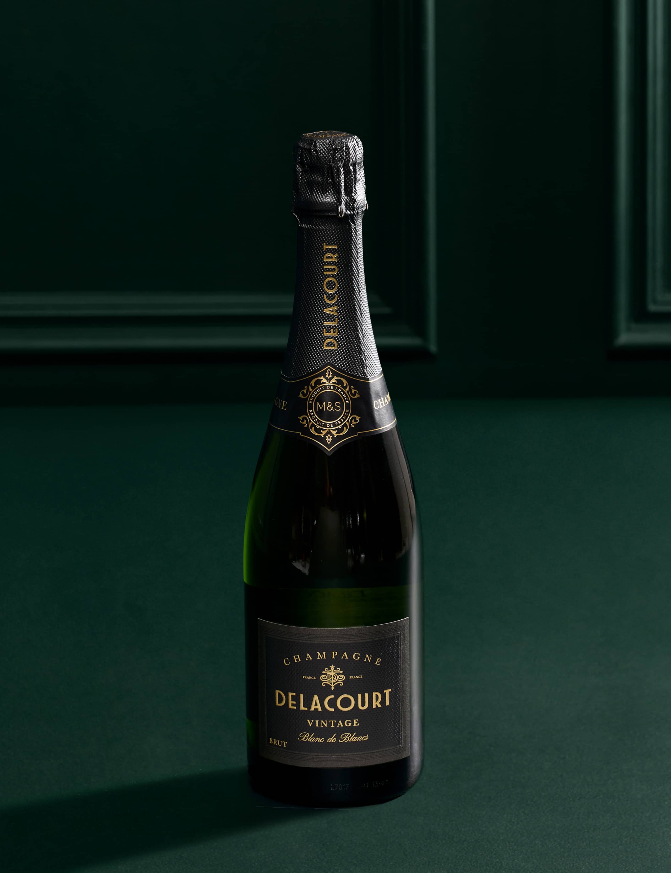 Festive White Rose & Eucalyptus Bouquet with Vintage Champagne 4 of 6