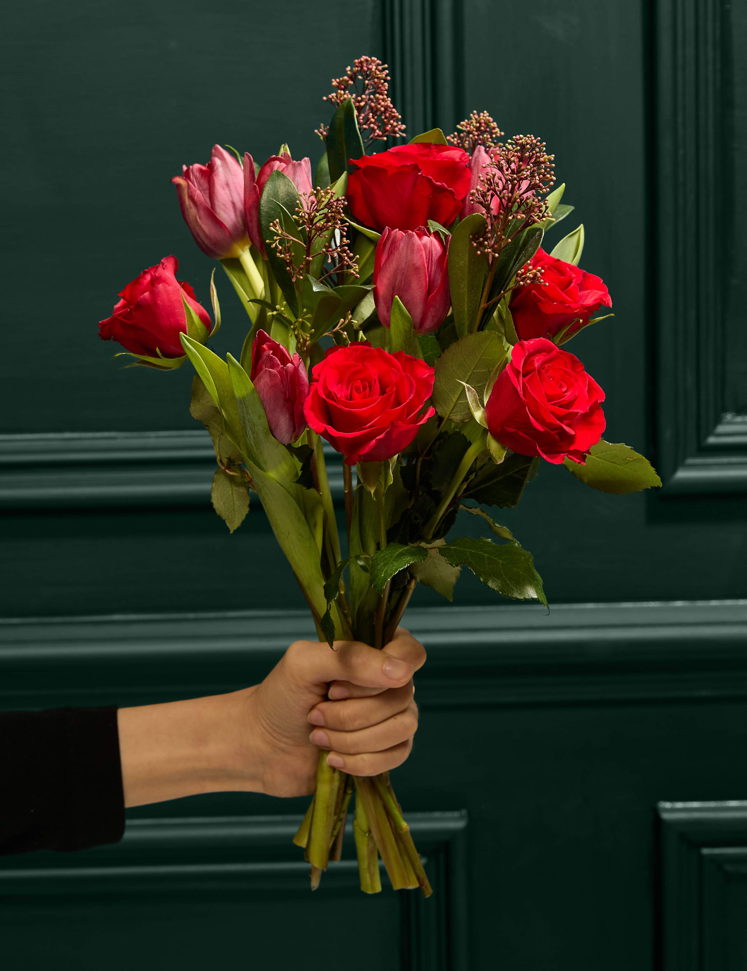 Red Rose & Tulip Bouquet 4 of 4