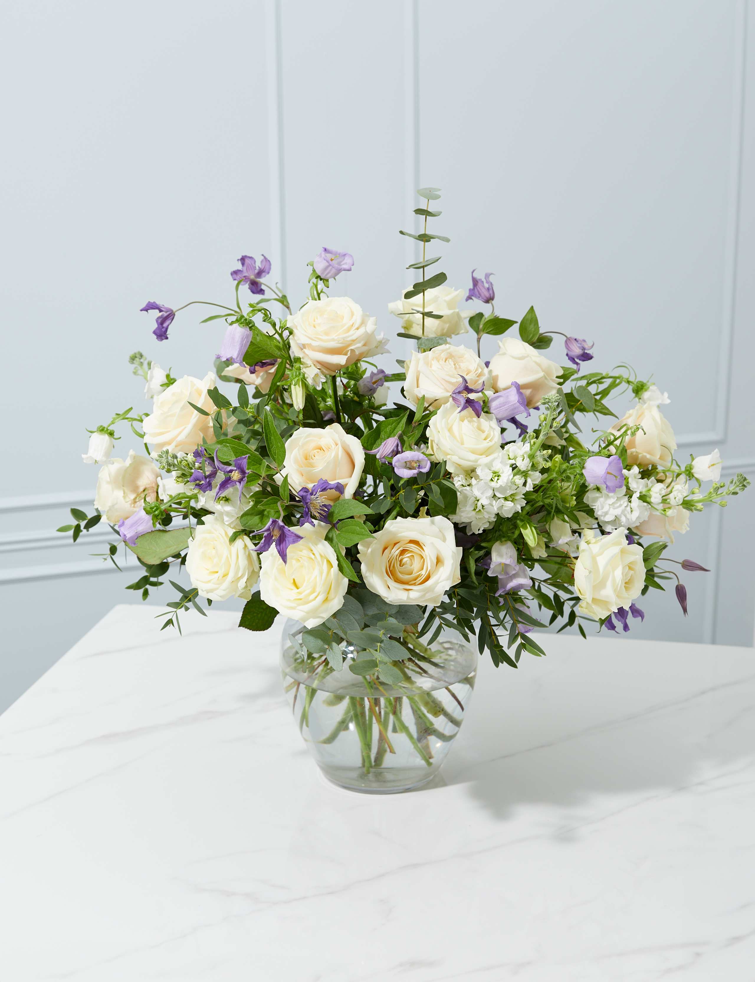 Mother's Day Stocks & Campanula Bouquet 1 of 5