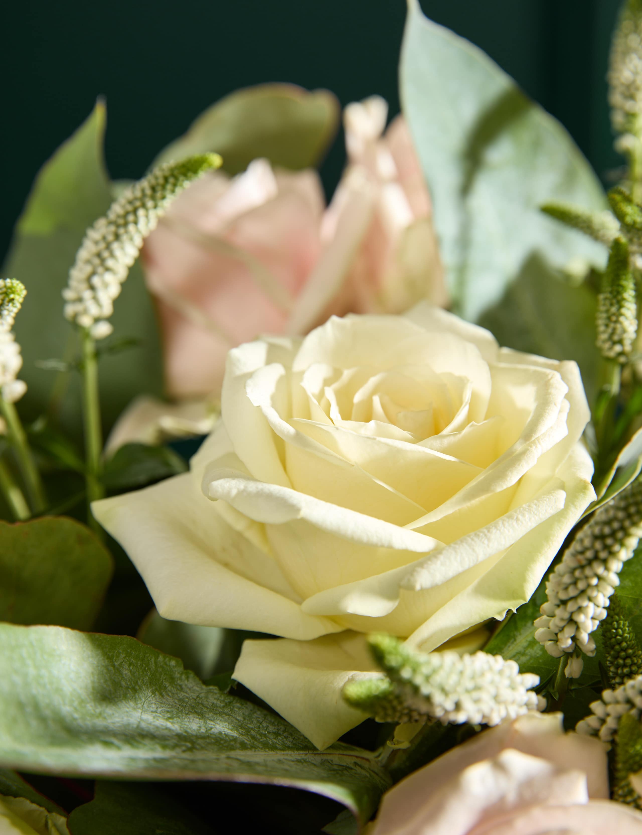 Thinking of You Rose Bouquet with Salted Caramels & Candle 3 of 7