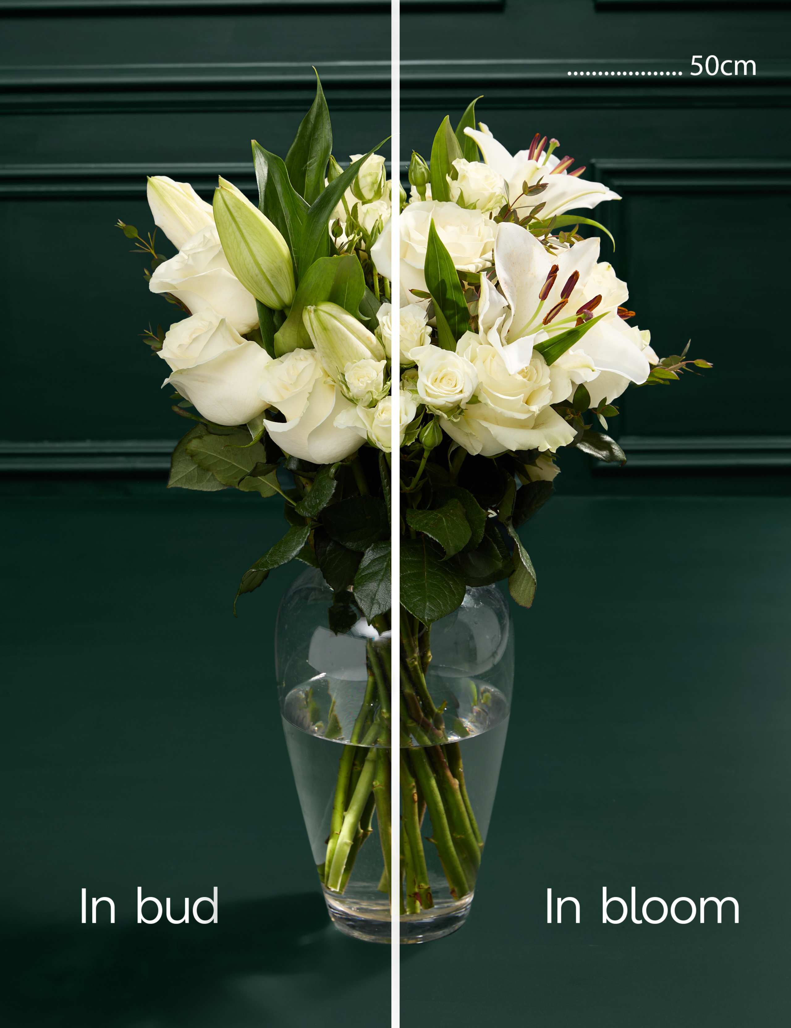 White Rose & Lily Bouquet with Swiss Chocolates & Prosecco 7 of 7
