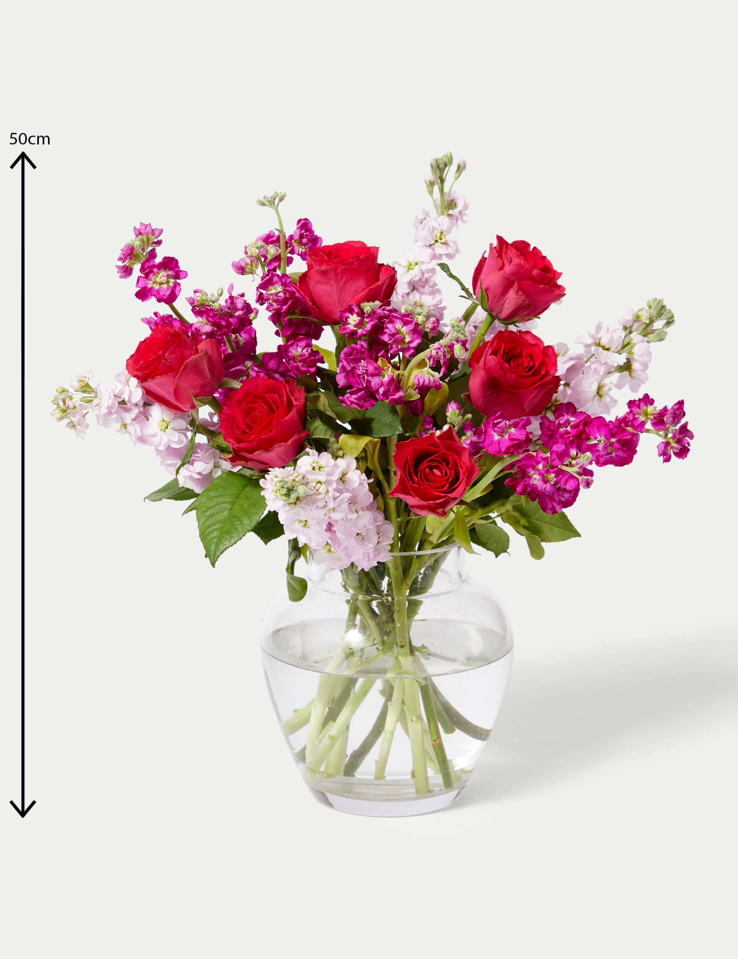 Roses & Stocks Flowers Bouquet 5 of 5