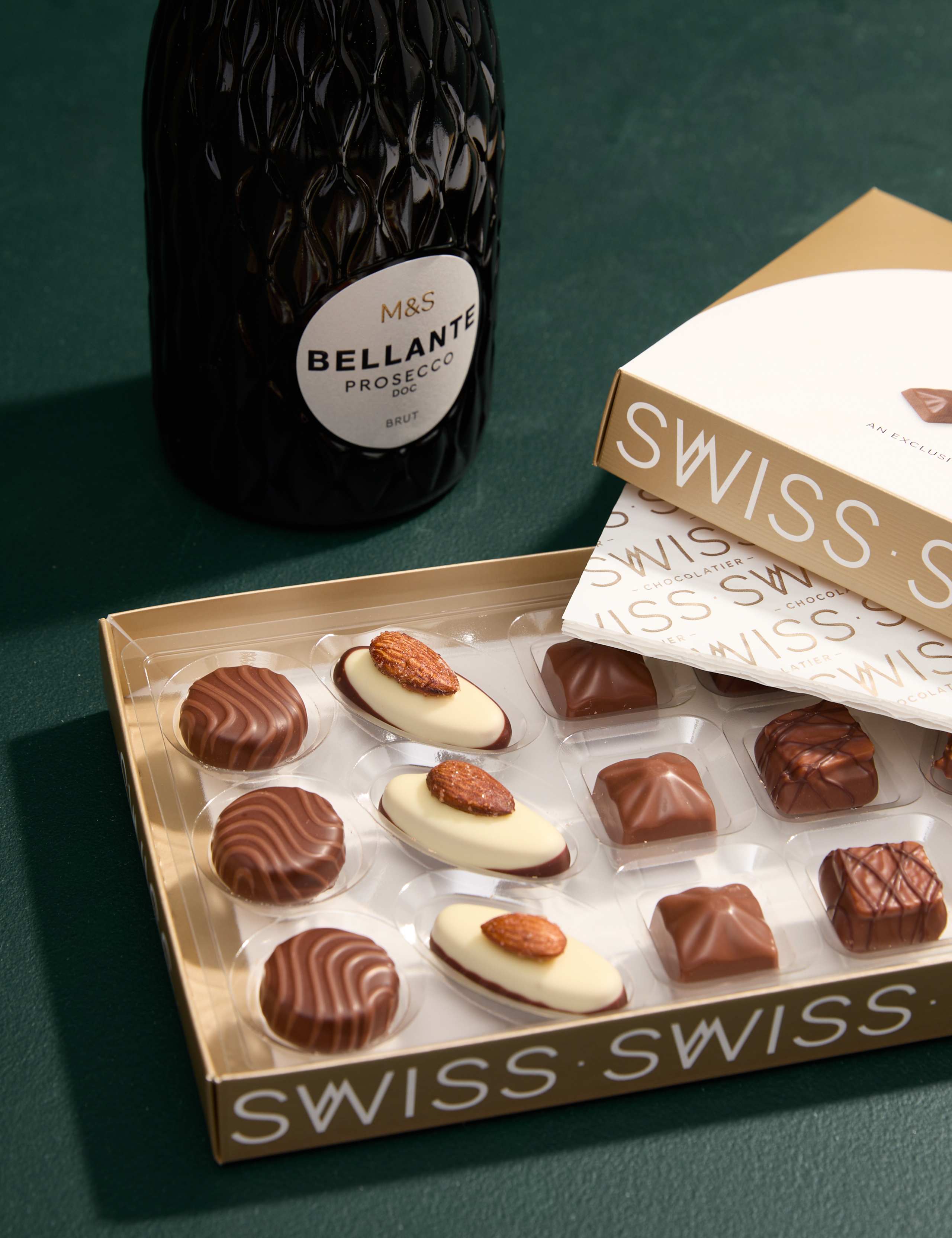 Blush Rose Abundance Bouquet with Swiss Chocolates & Prosecco 5 of 7