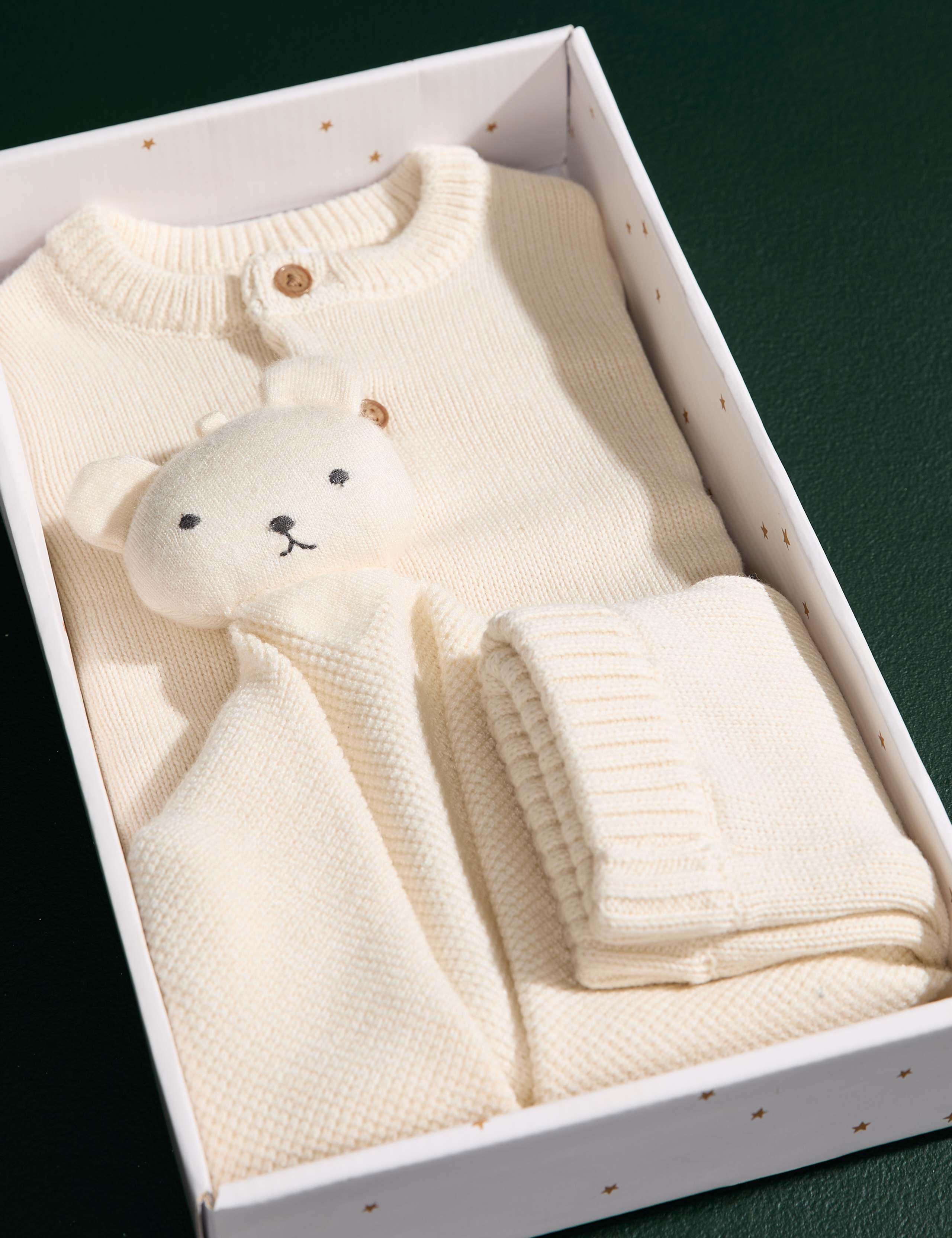 New Baby Rose & Thistle Bouquet with Baby Set (0-3 months) 5 of 8