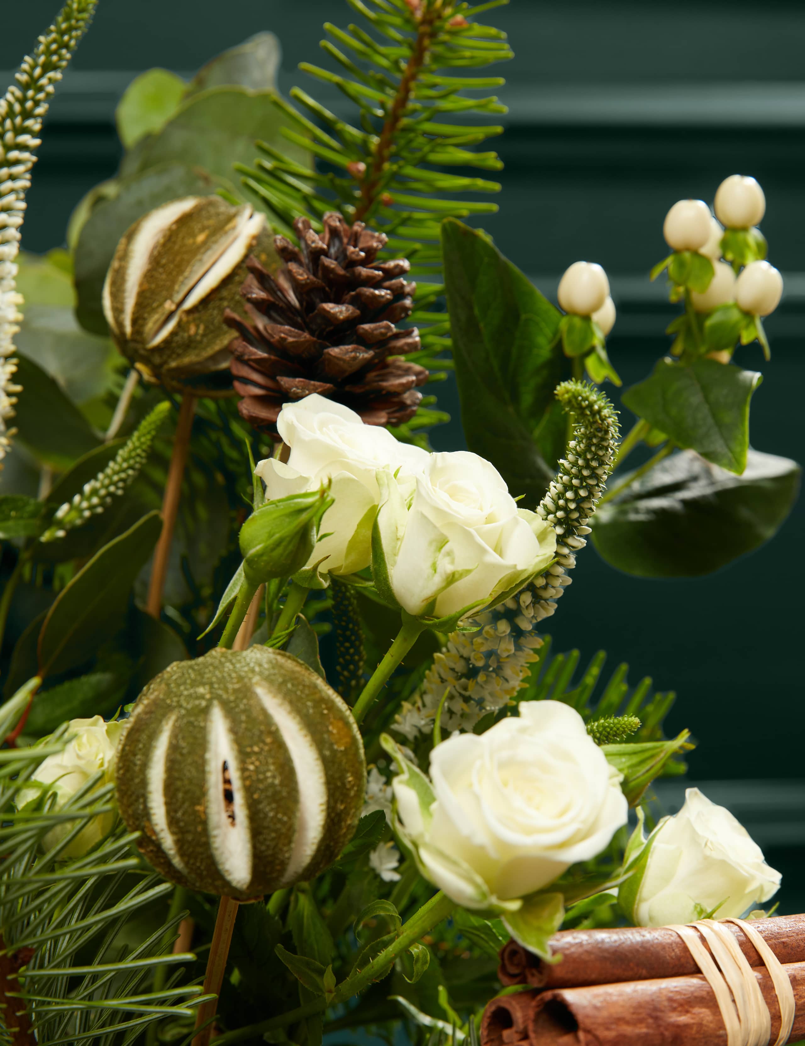 Festive White Bouquet with 16 Acres Gin 3 of 5