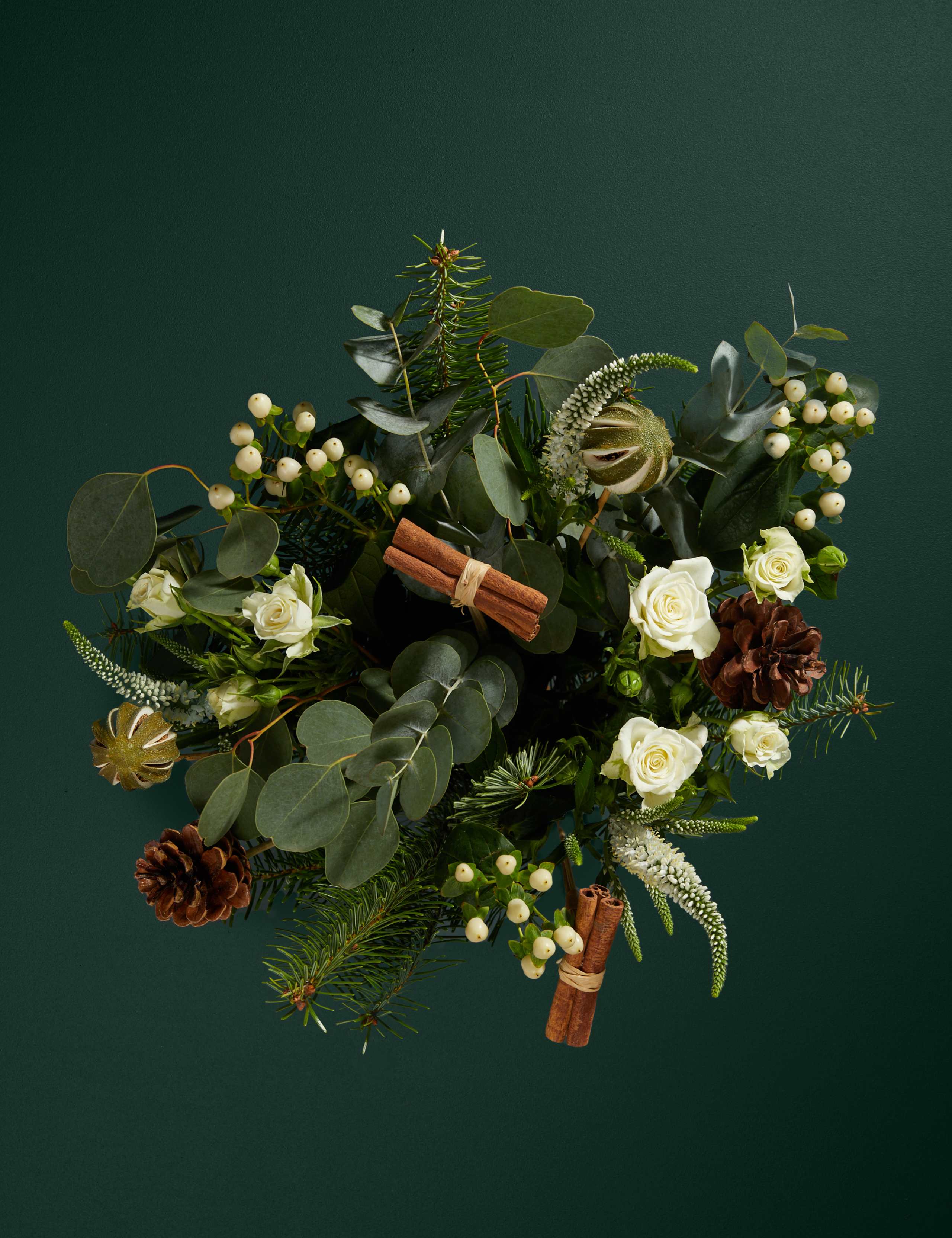 Festive White Bouquet with 16 Acres Gin 2 of 5