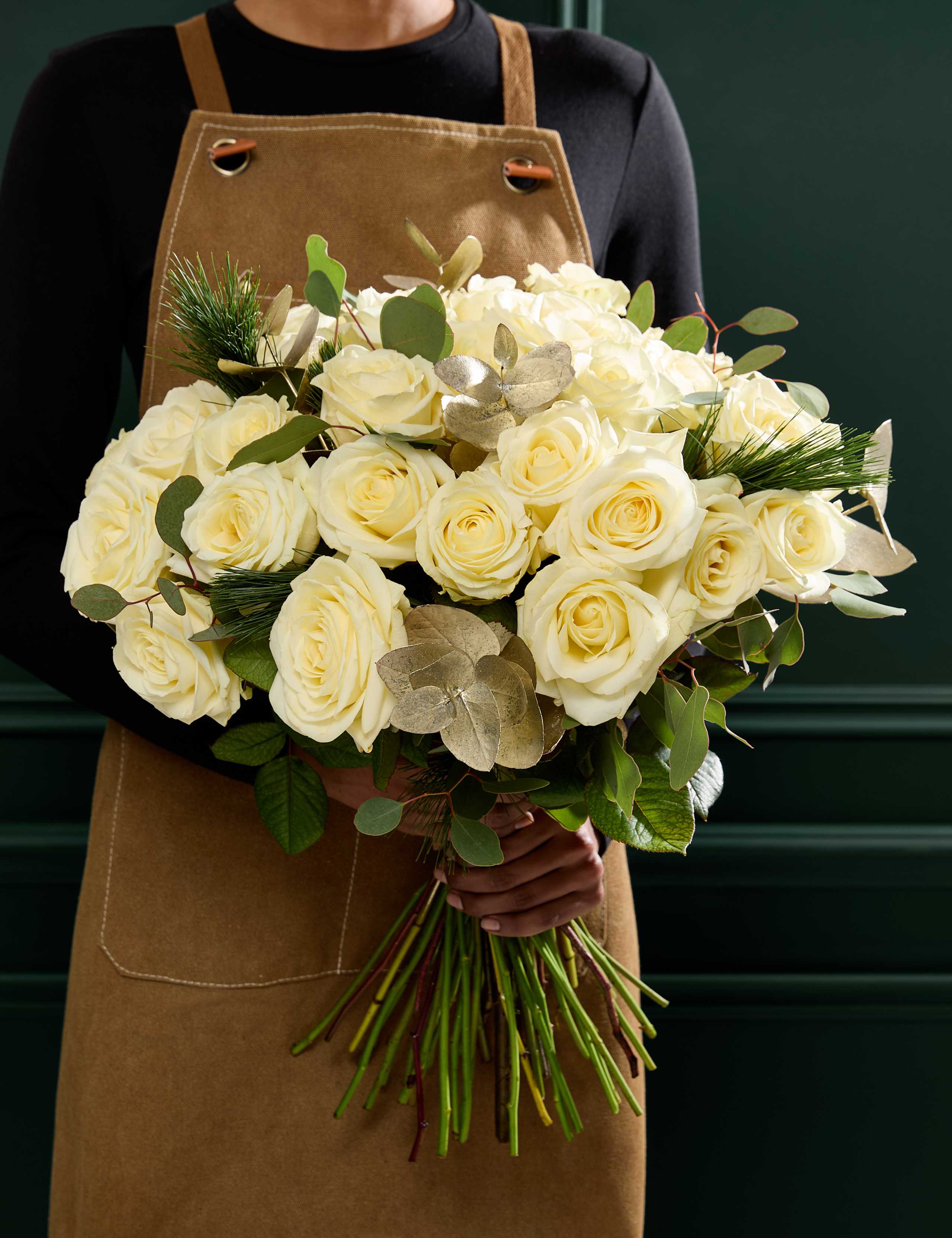 Luxury White Rose Bouquet 1 of 9