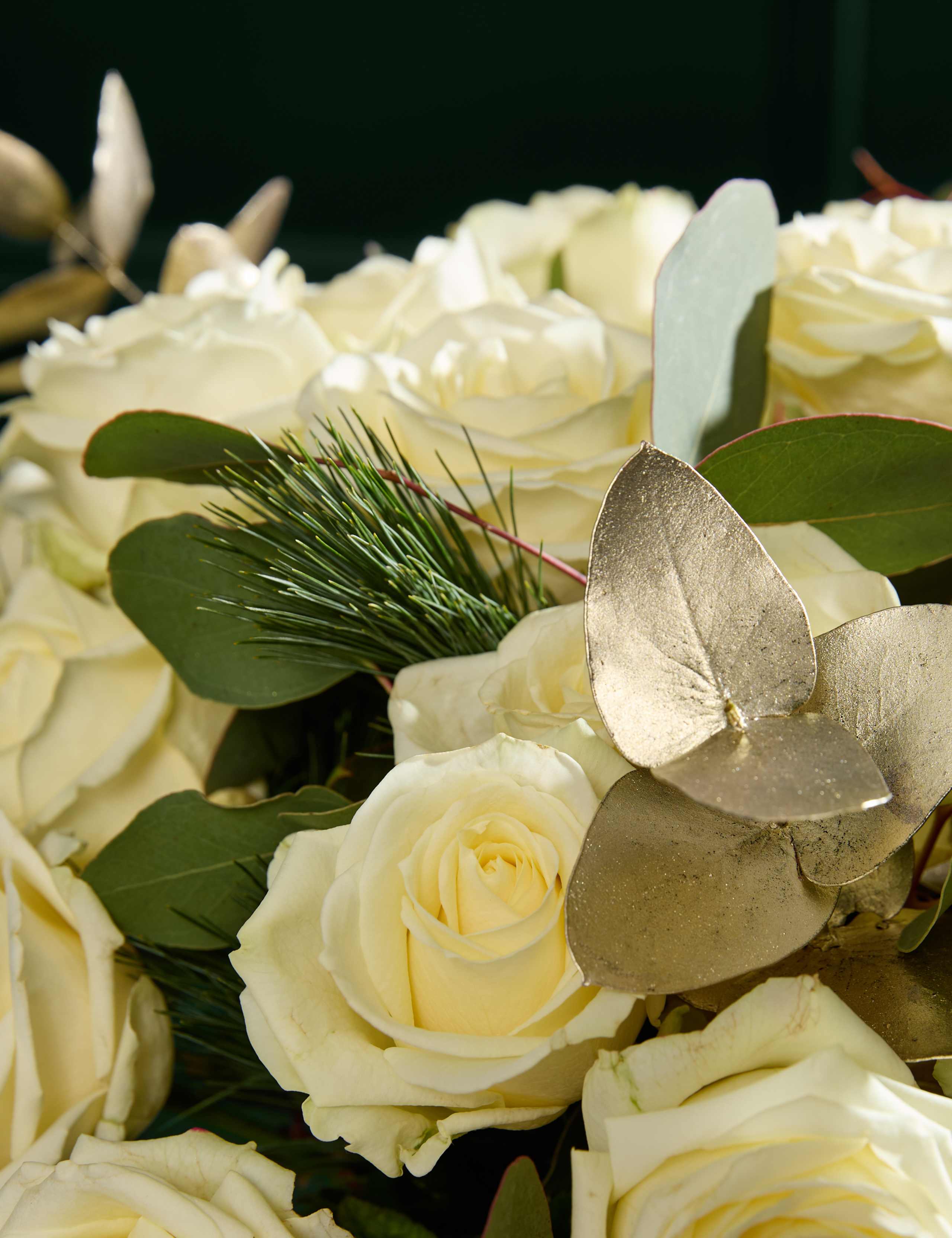 Luxury White Rose Bouquet 4 of 9