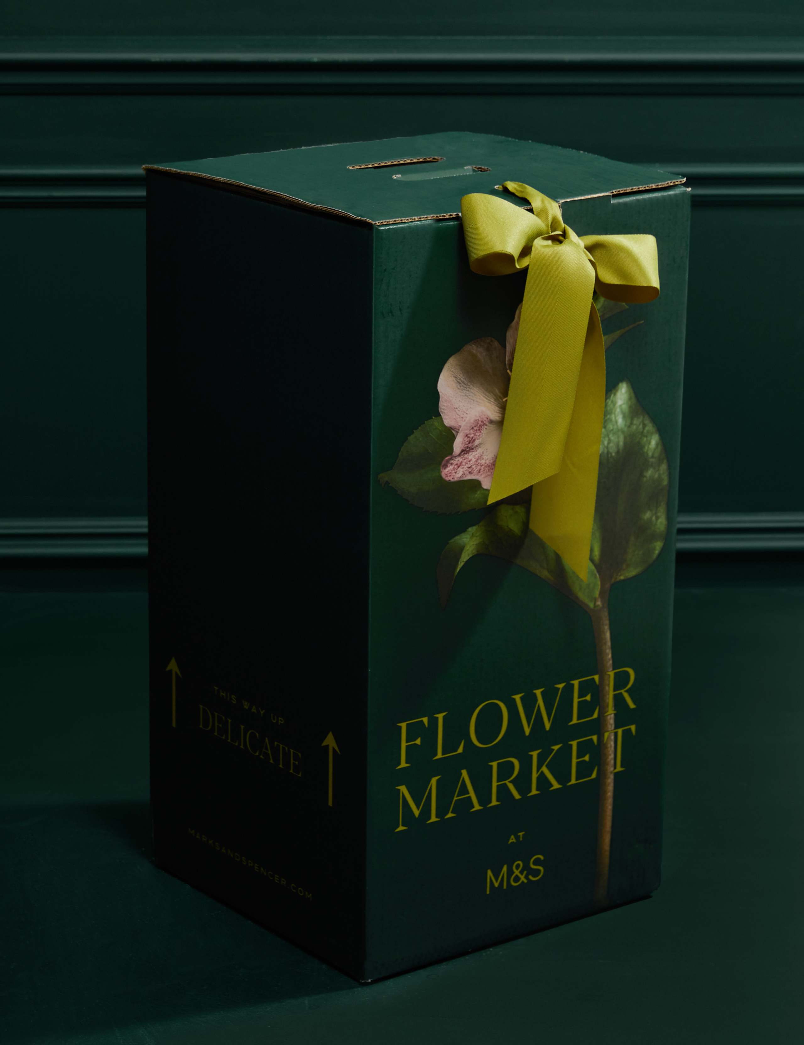 Festive Mixed Rose Christmas Bouquet with Vintage Champagne & Pistachio Gnomes 7 of 8