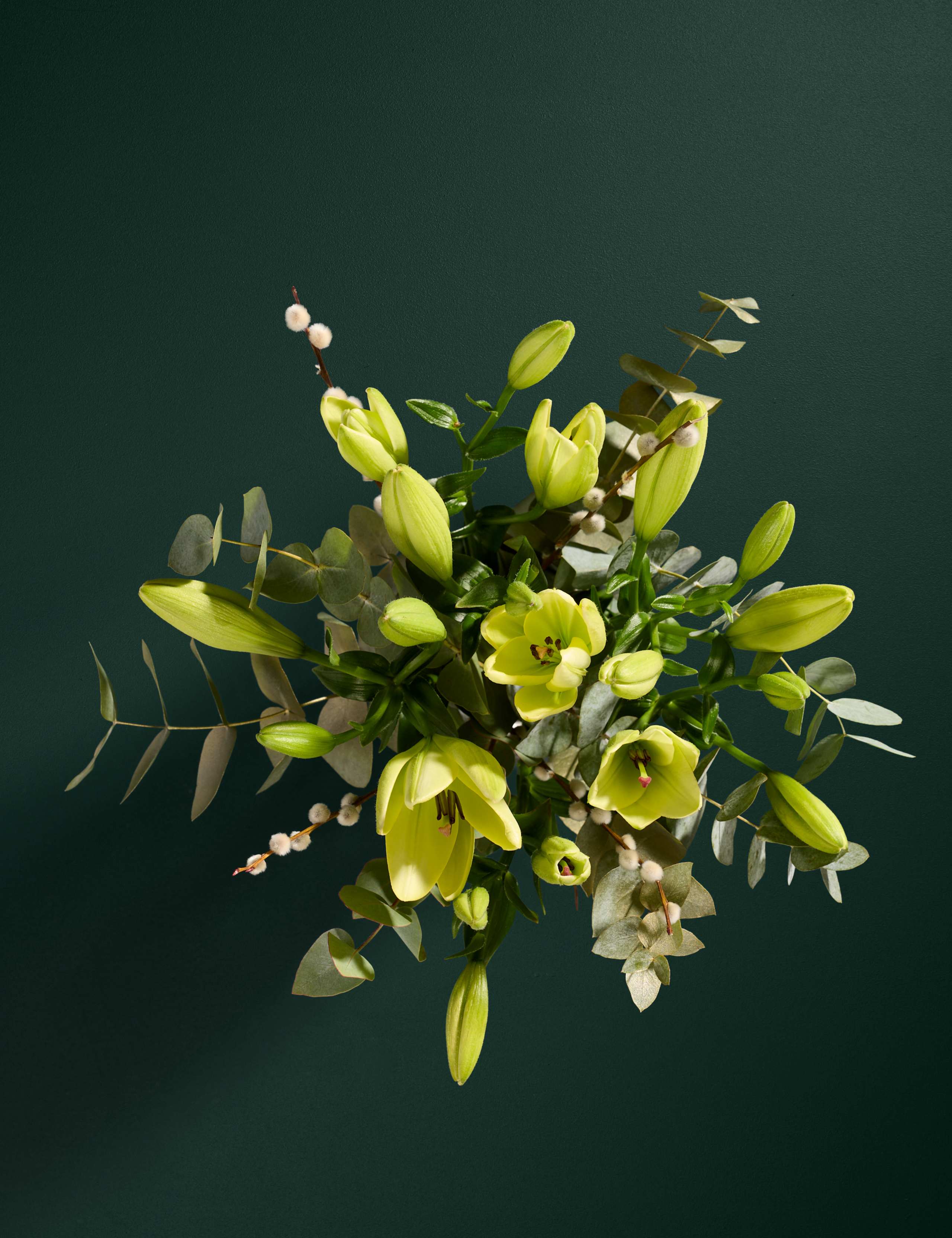 Festive White Lily Bouquet 2 of 5