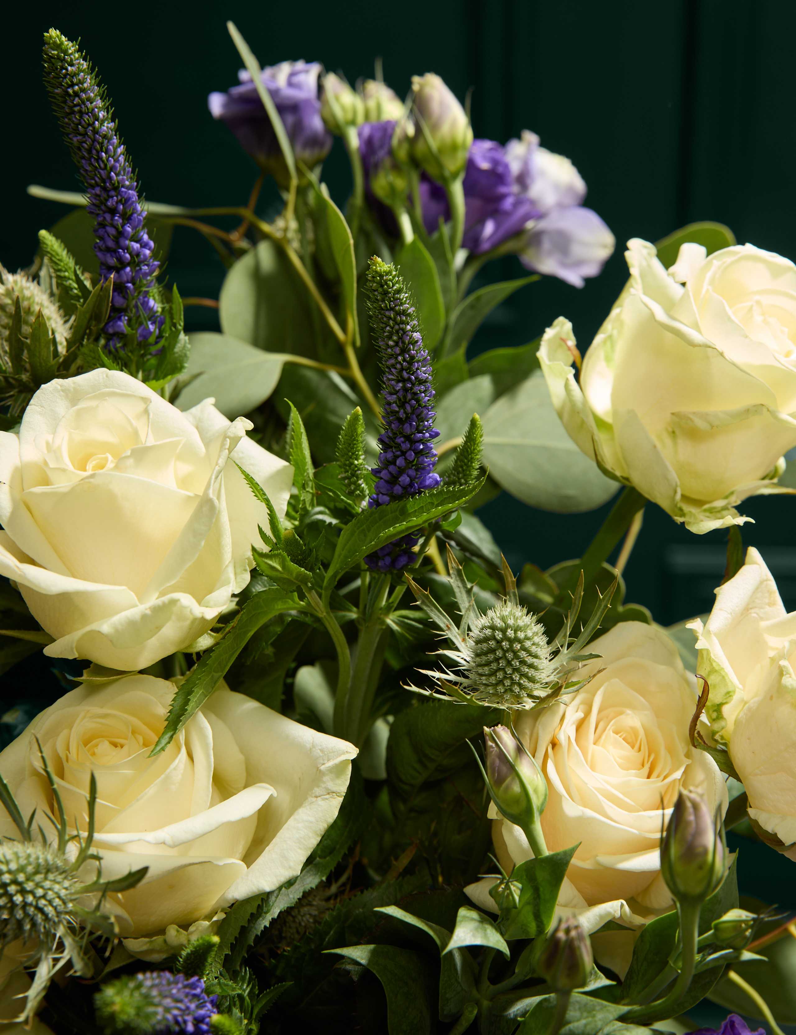 White Rose & Purple Lisianthus Bouquet 3 of 6