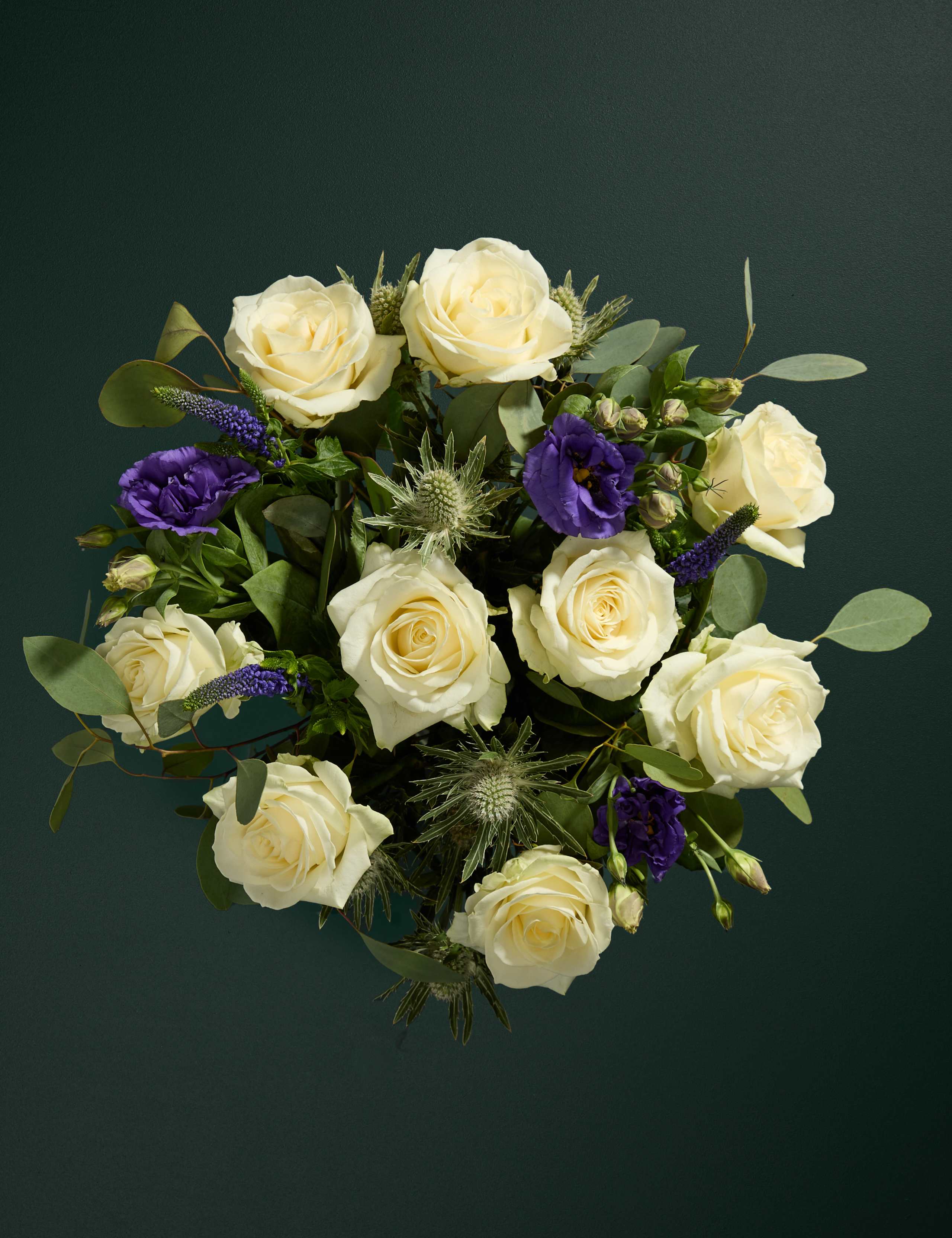 White Rose & Purple Lisianthus Bouquet 2 of 6