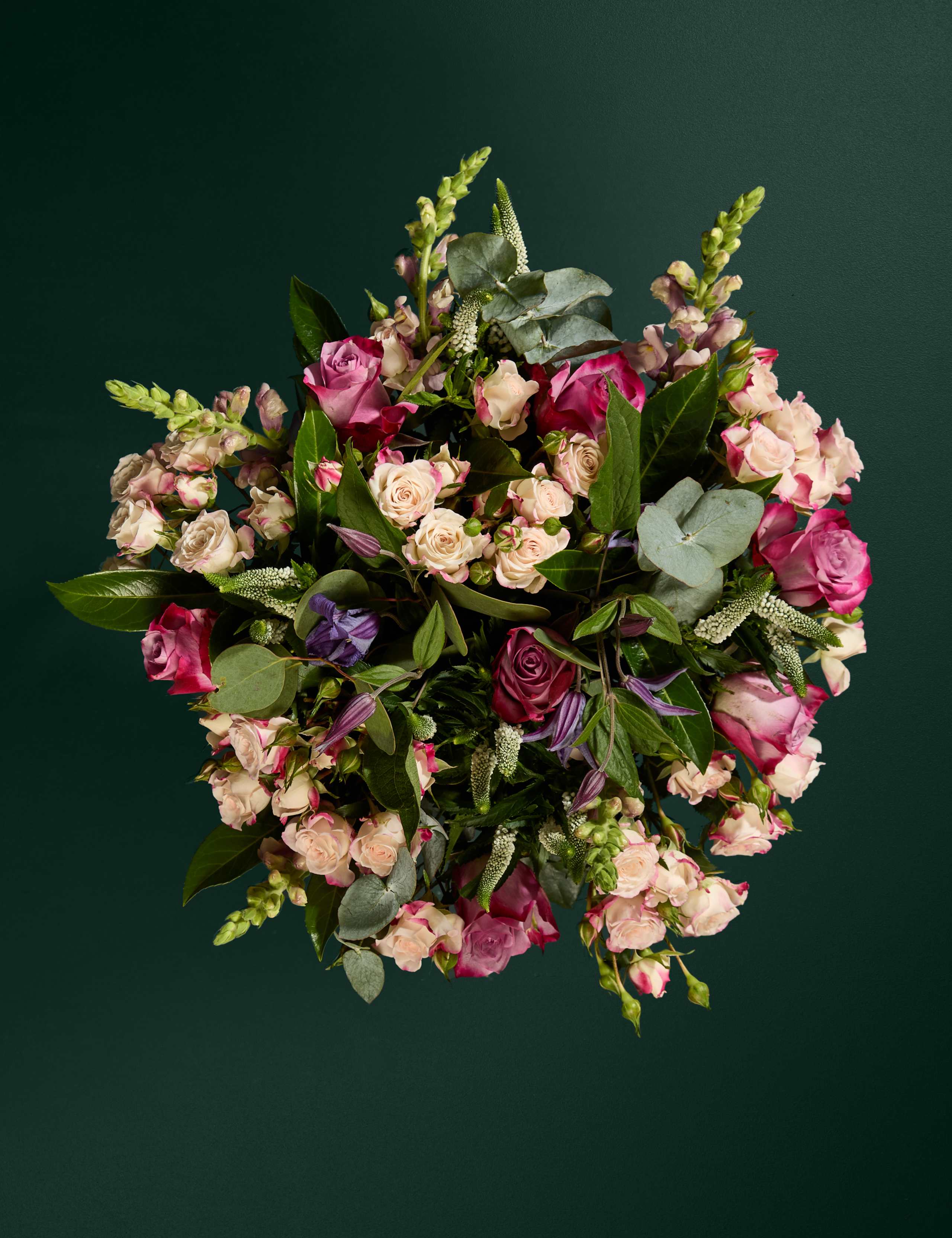 Roses, Clematis & Spray Rose Bouquet 2 of 7