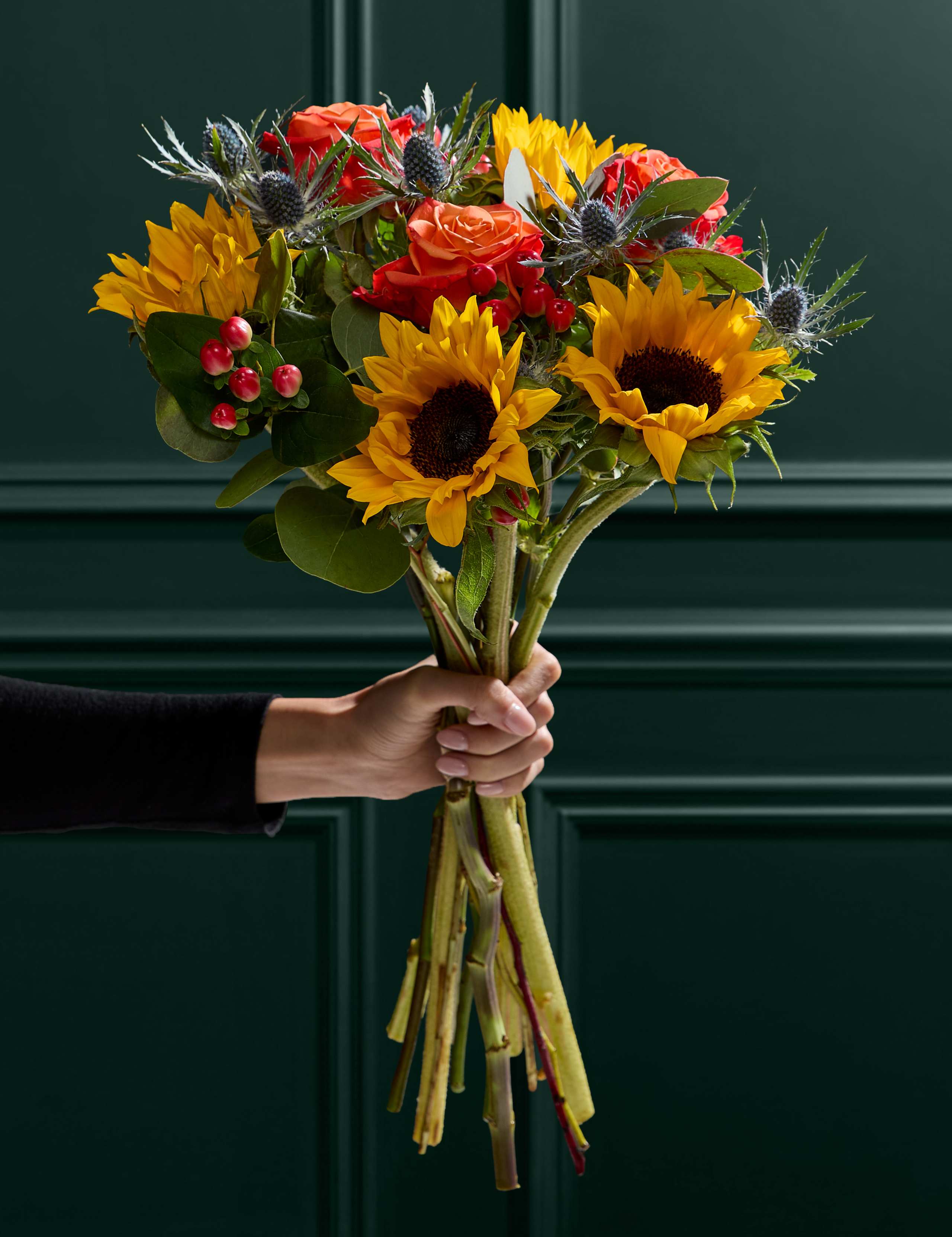 Sunflower & Hypericum Bouquet 1 of 5