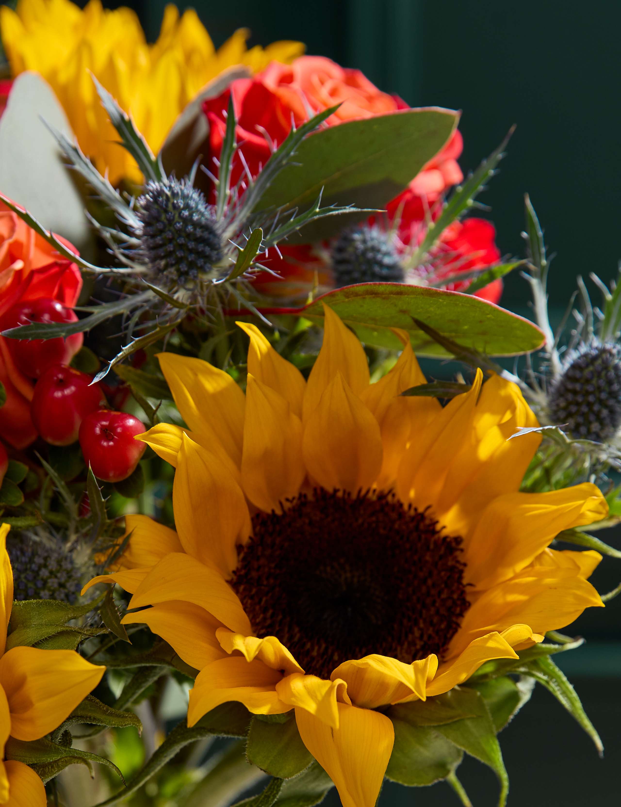 Sunflower & Hypericum Bouquet 3 of 5