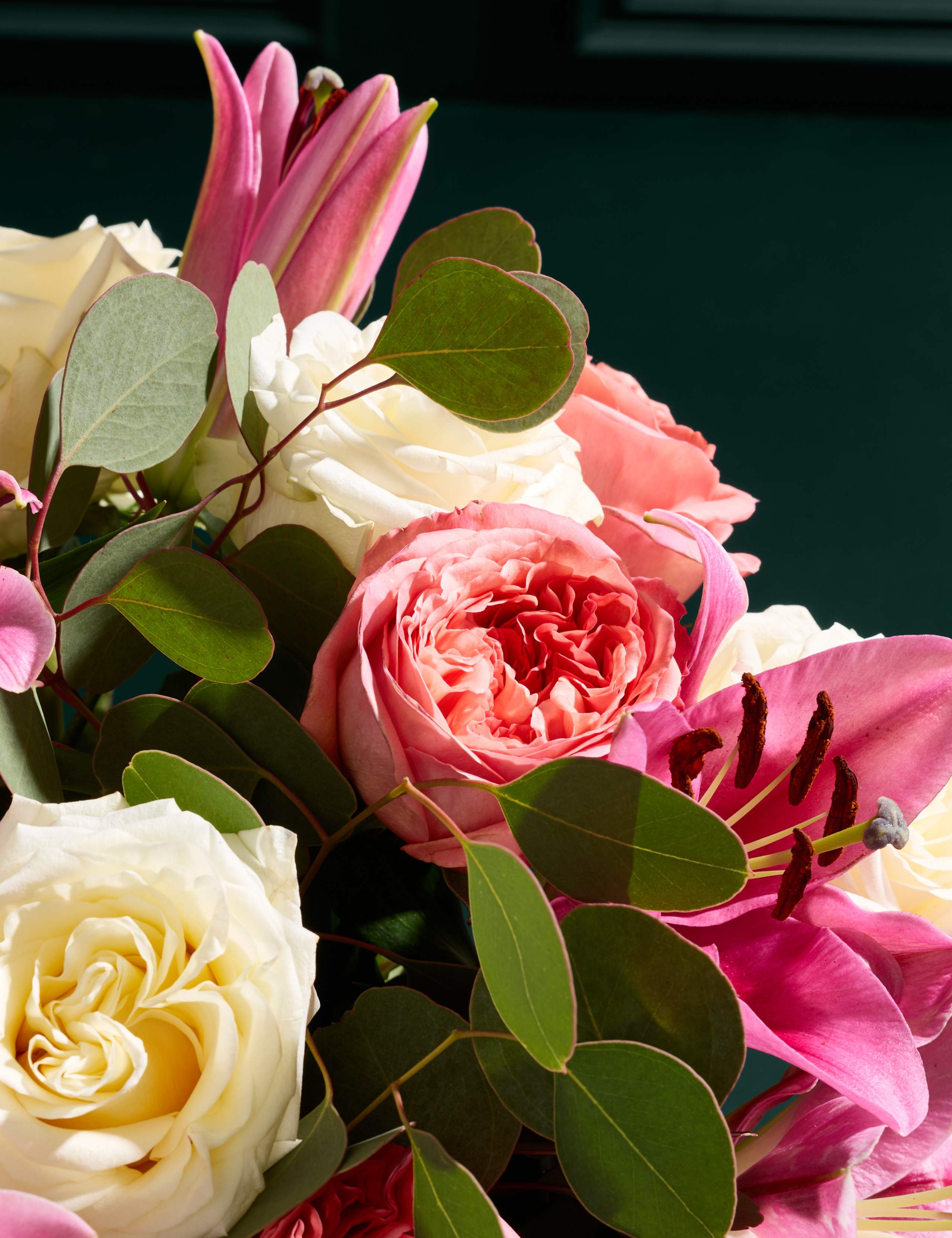 Rose Lily & Eucalyptus Bouquet 3 of 8