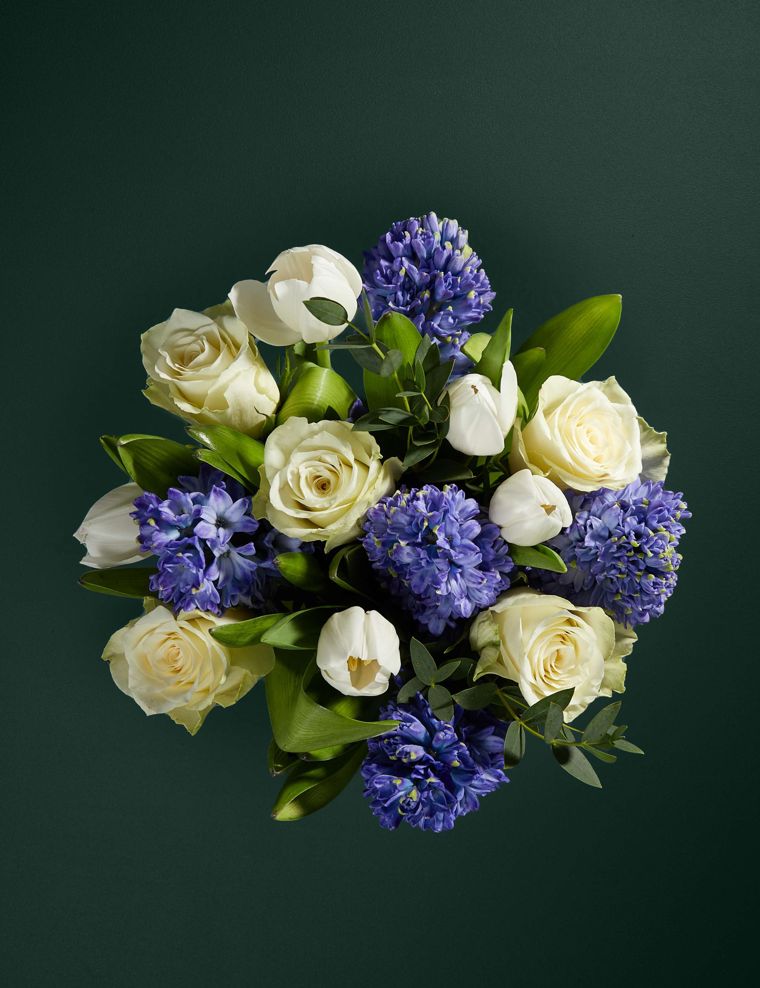 Rose, Tulip & Blue Hyacinth with Vase 2 of 7
