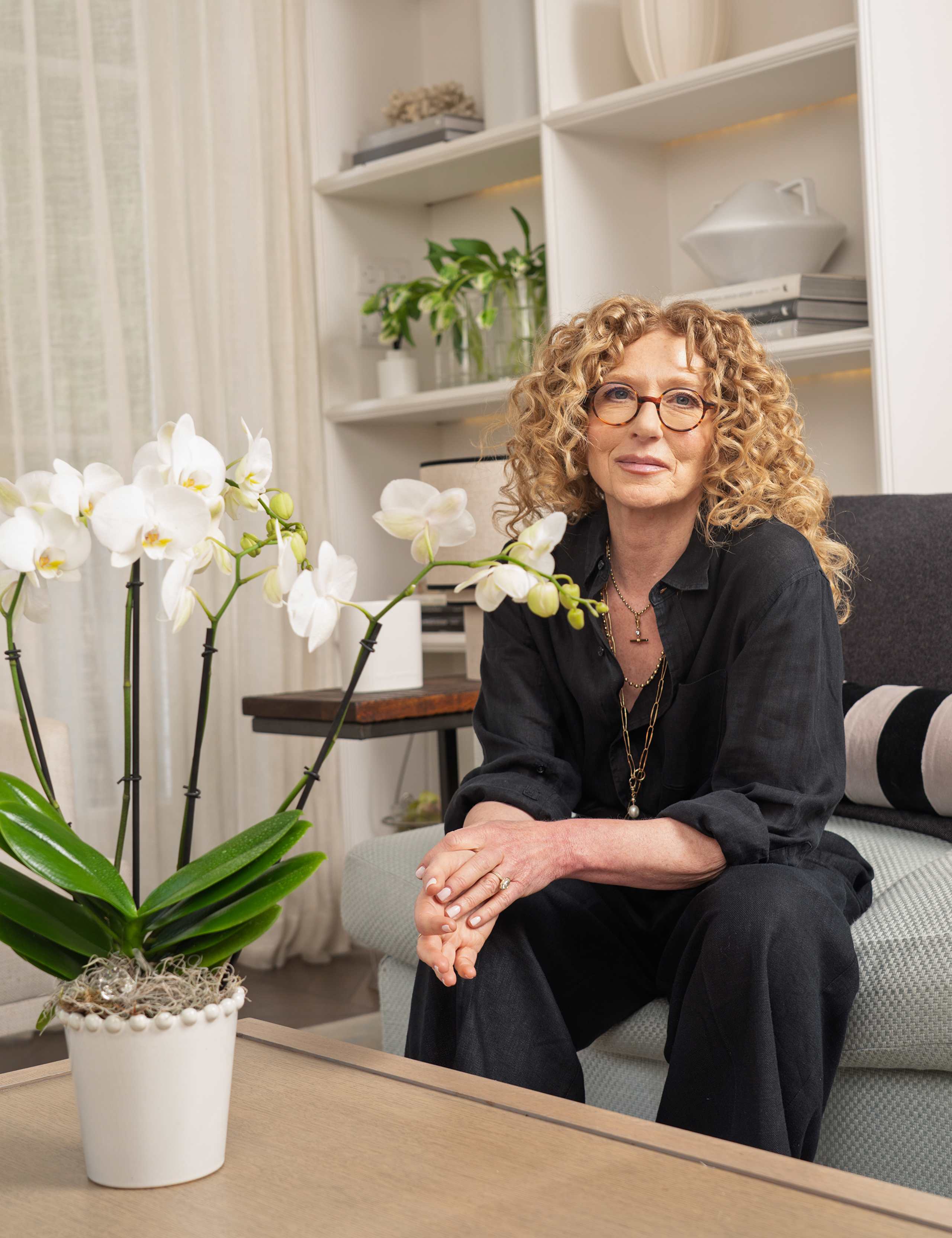 Kelly Hoppen Orchid in Ceramic Pot 6 of 6