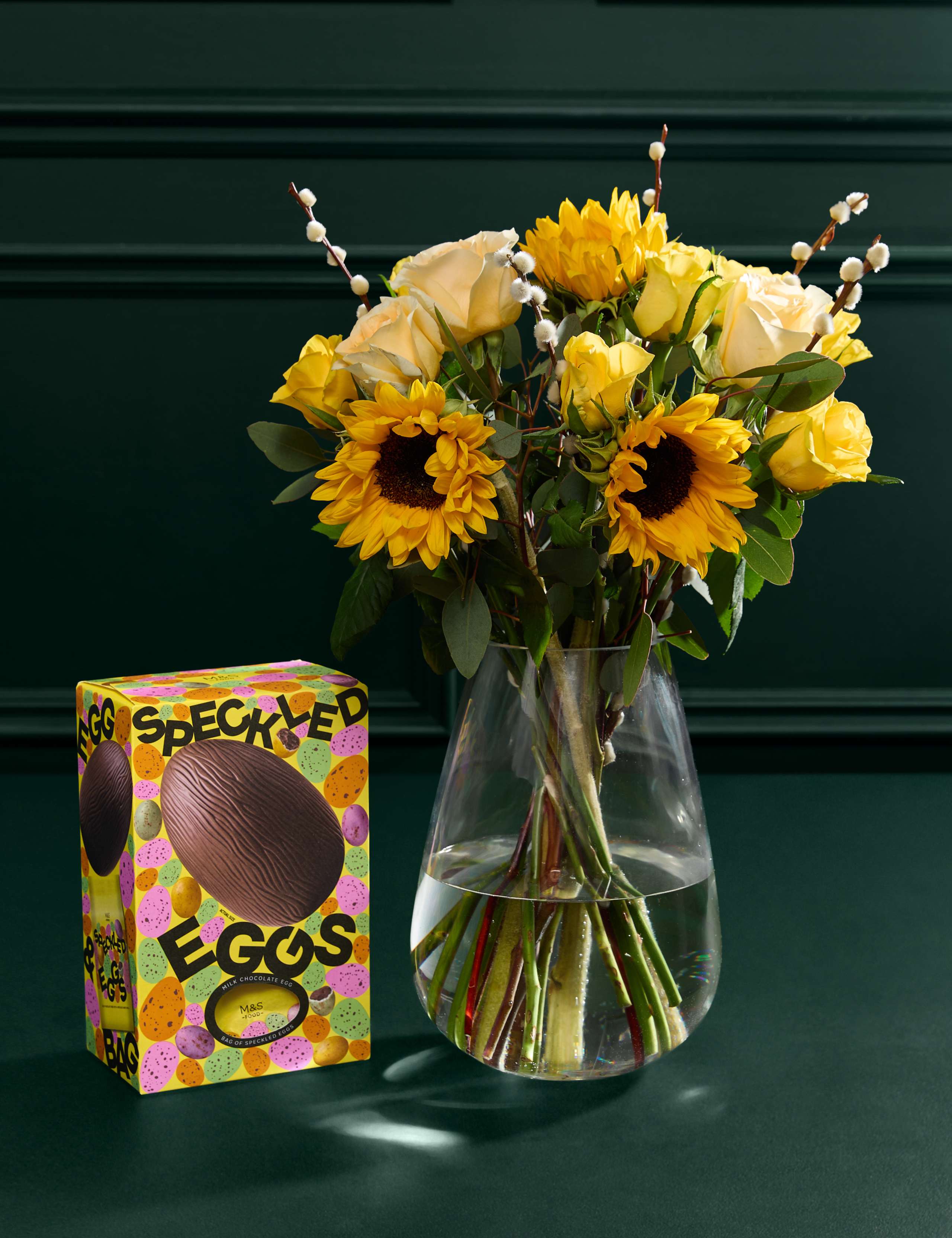 Easter Sunflower Bouquet with Easter Egg 1 of 9