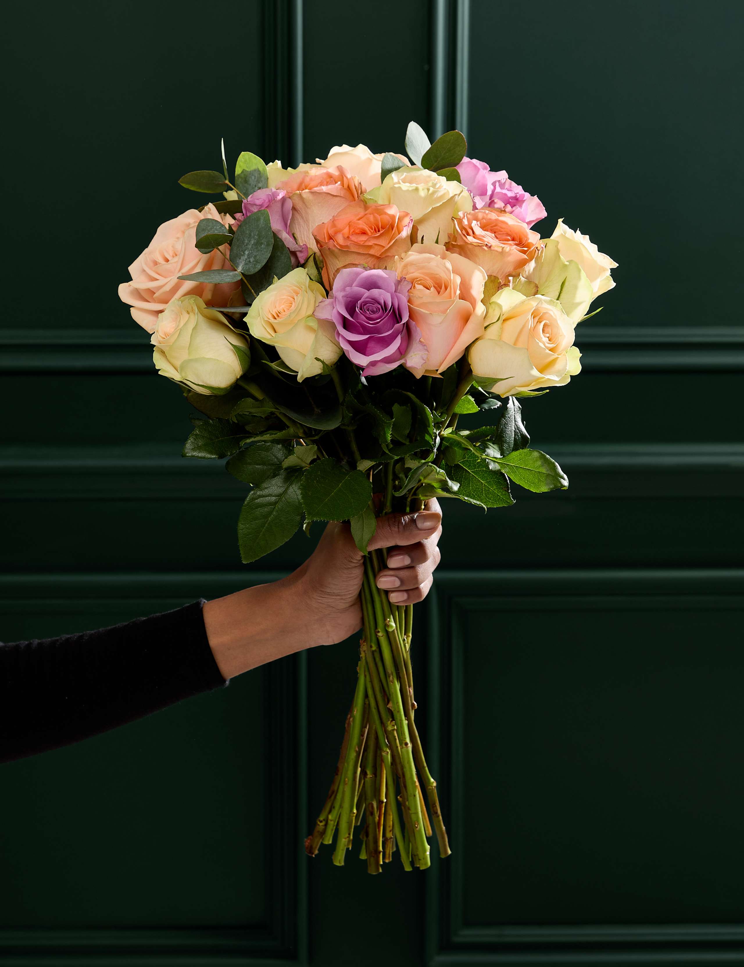 Easter Rose & Eucalyptus Bouquet 1 of 5