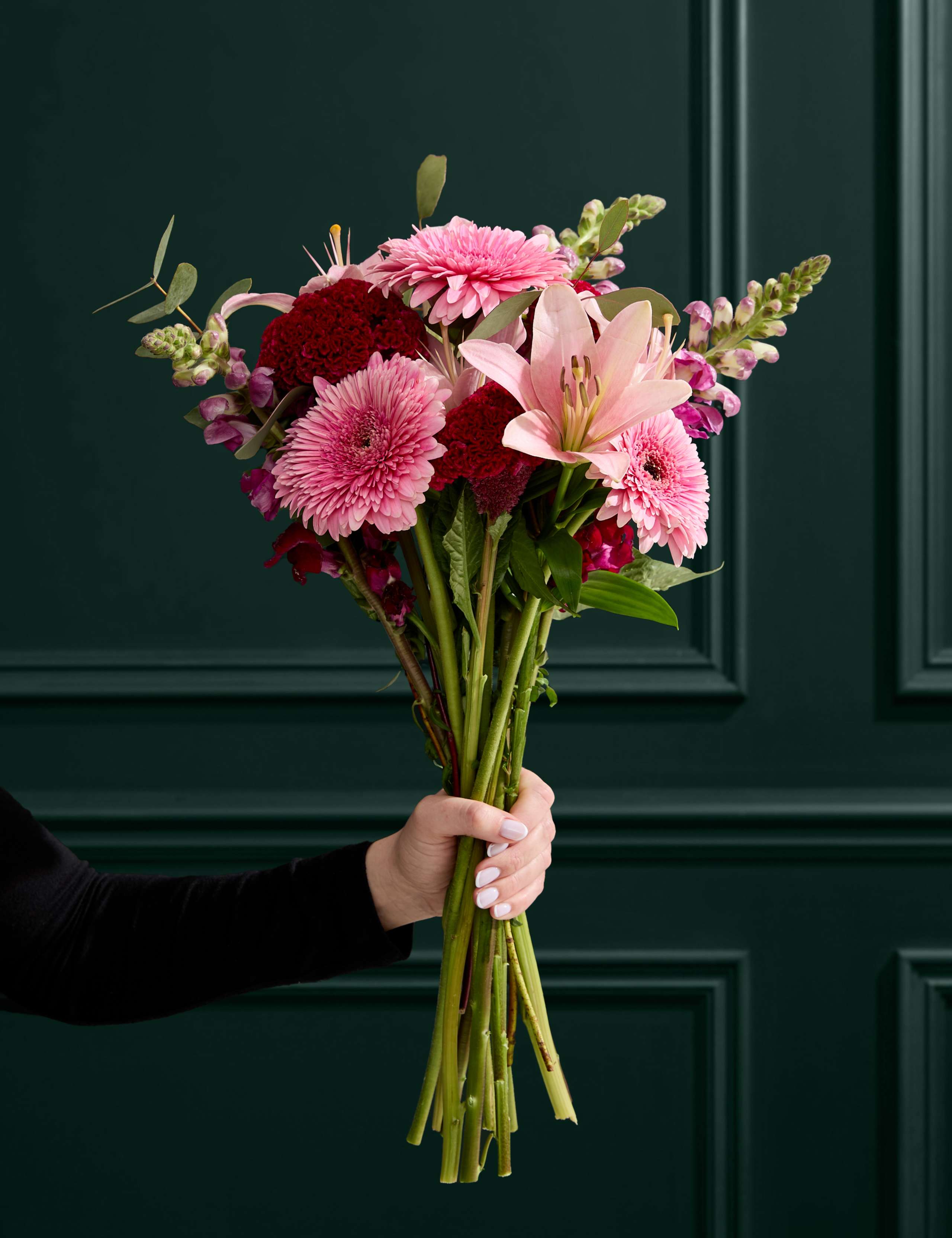 Lily Gerbera & Celosia Bouquet 1 of 7